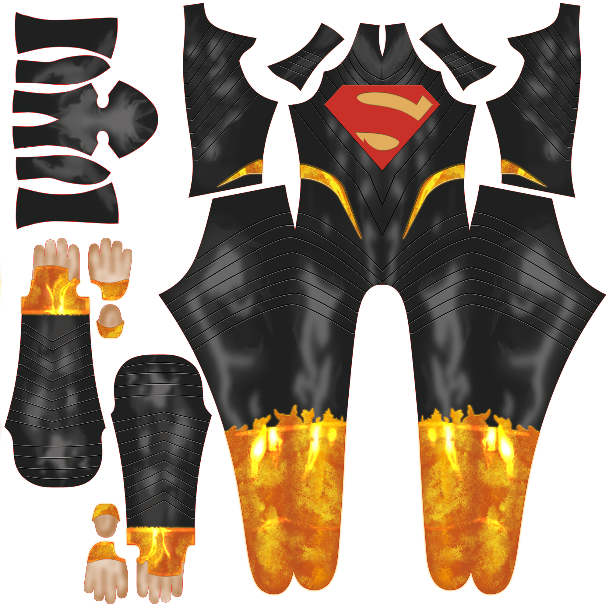 Men Absolute Superman Bold S Shield Charcoal Gray Cosplay Jumpsuit