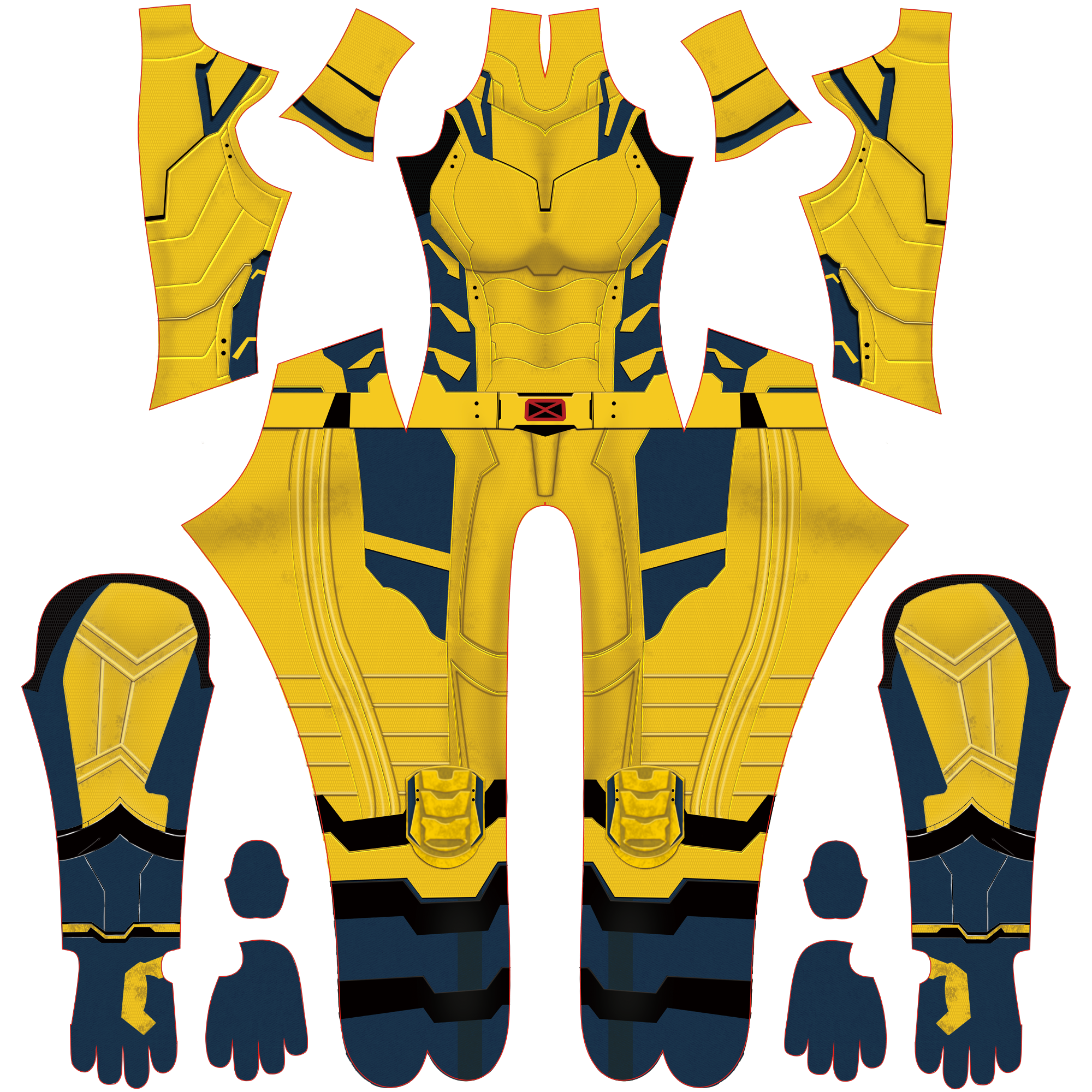 Wolverine Cosplay Costume - Custom Size Men Yellow Jumpsuit