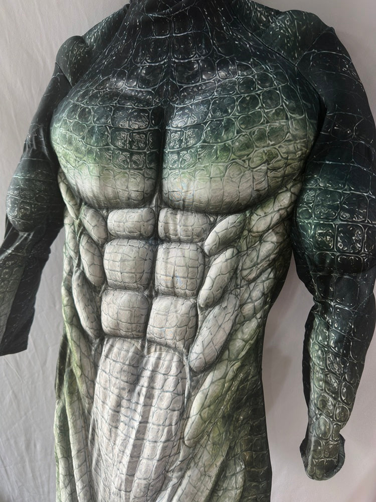 Australian Saltwater Crocodile Muscle Suit | Realistic Crocodile Cosplay Bodysuit | Custom Padded Creature Costume | Darwin Character Inspired