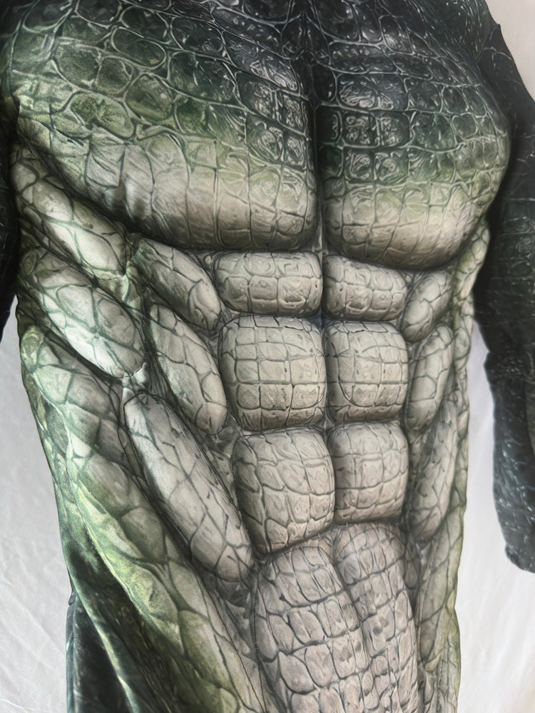 Australian Saltwater Crocodile Muscle Suit | Realistic Crocodile Cosplay Bodysuit | Custom Padded Creature Costume | Darwin Character Inspired