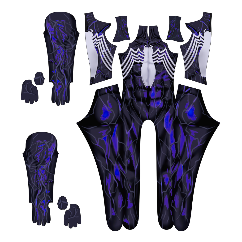 Customized Cosplay Costume Venom Symbiote Dark Men