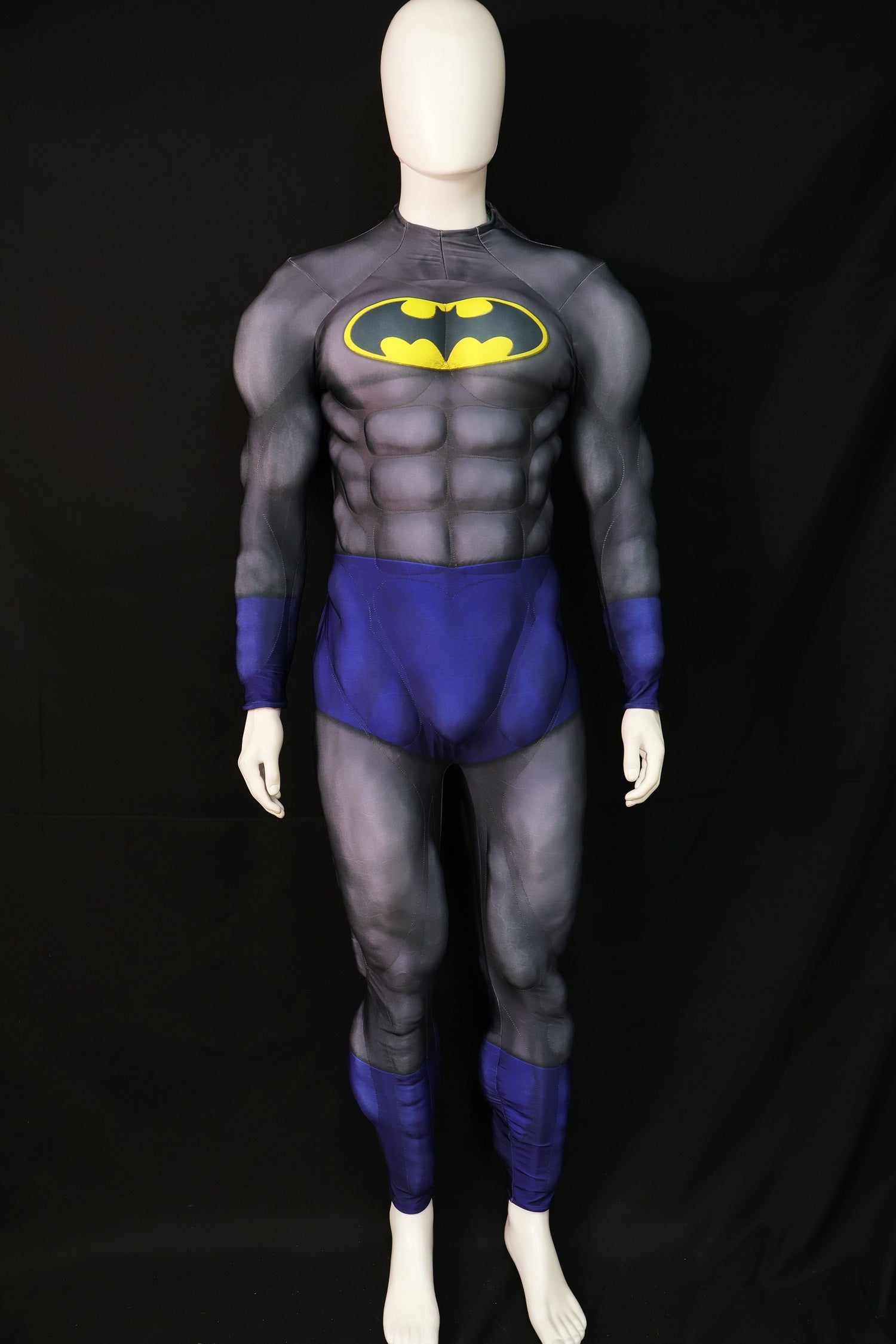 Grey Blue Knight Cosplay Bodysuit - Custom Personalized 3D Lycra Outfit
