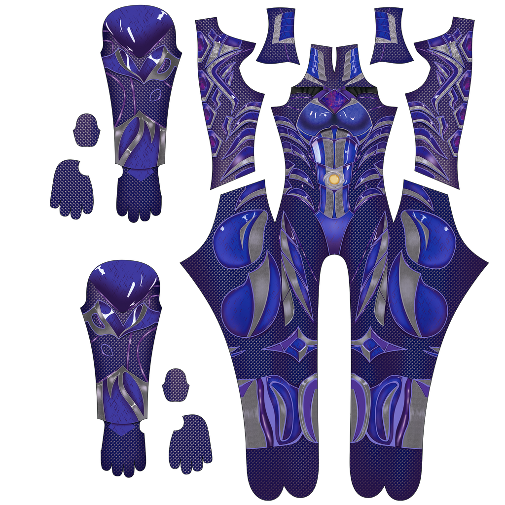 Women Custom Purple Ranger 2017 Movie Jumpsuit