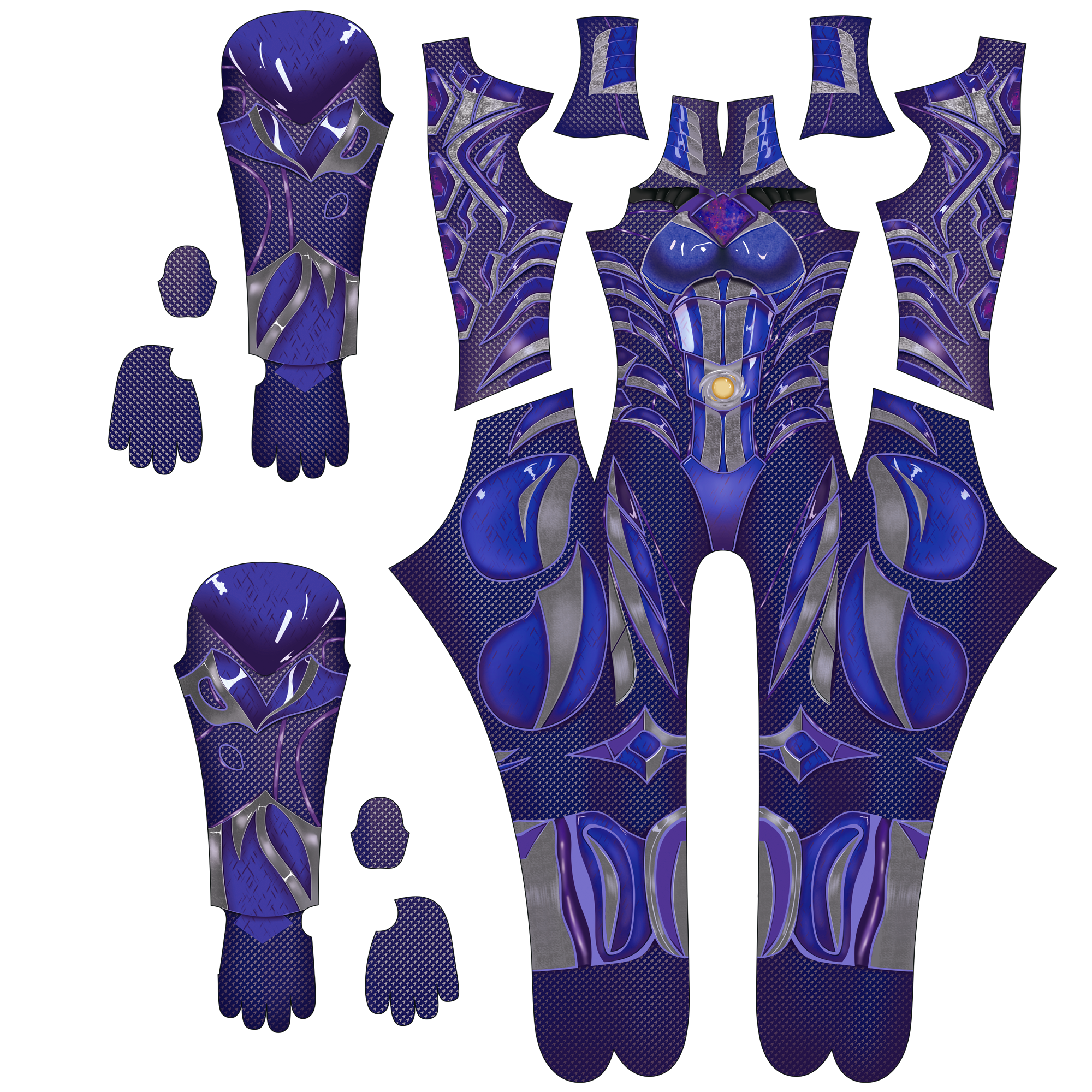 Women Custom Purple Ranger 2017 Movie Jumpsuit