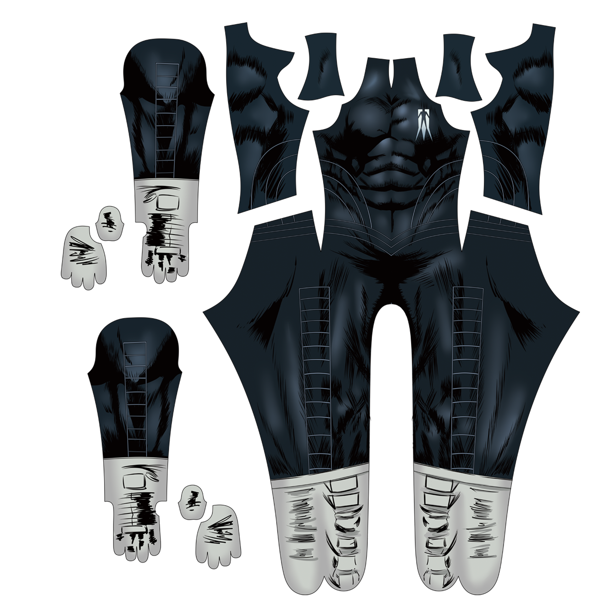 Custom Cosplay Bodysuit for SHADOWMAN Men - Personalized Heroic Suit