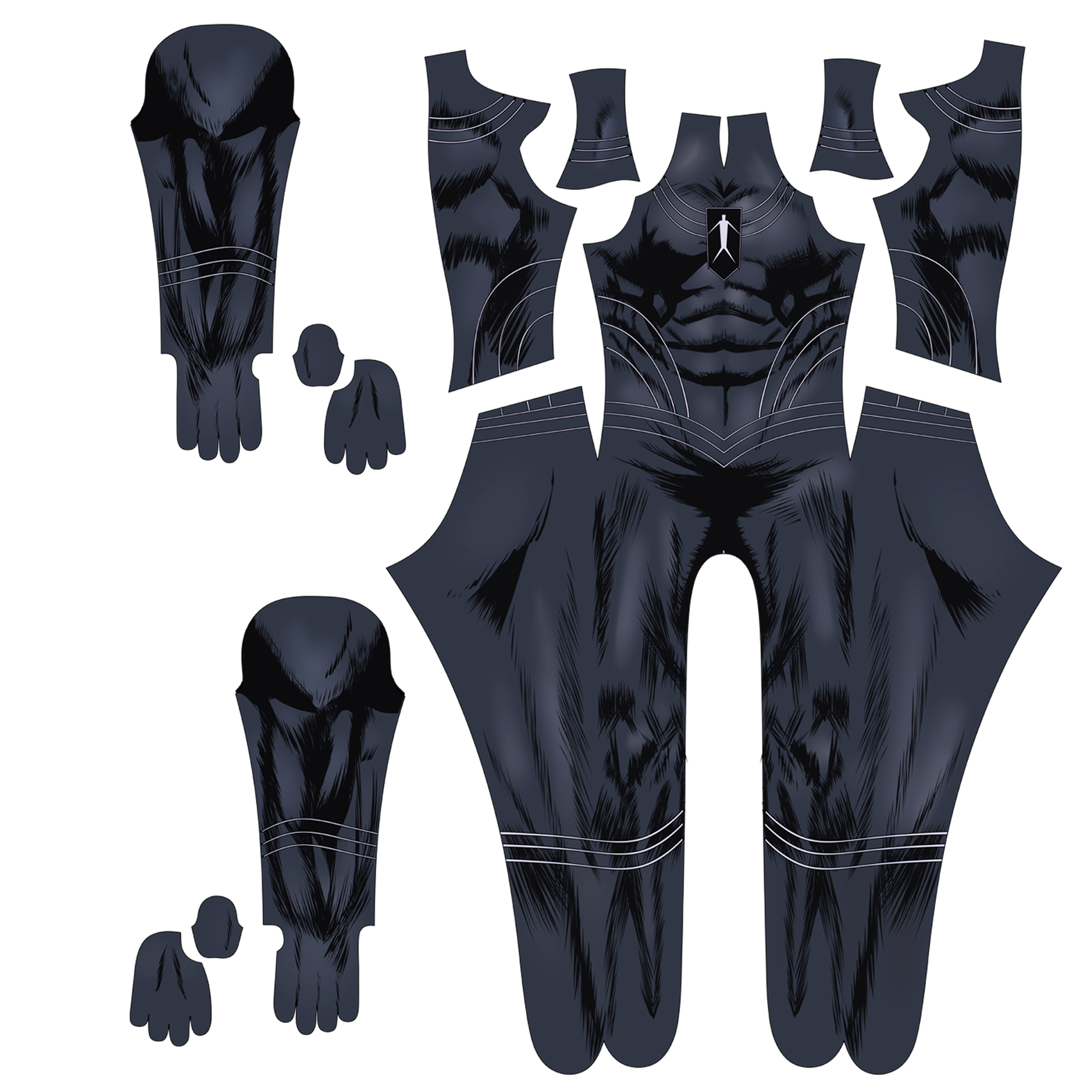 Commission Custom Cosplay Bodysuit for SHADOWMAN Men - Personalized Suit