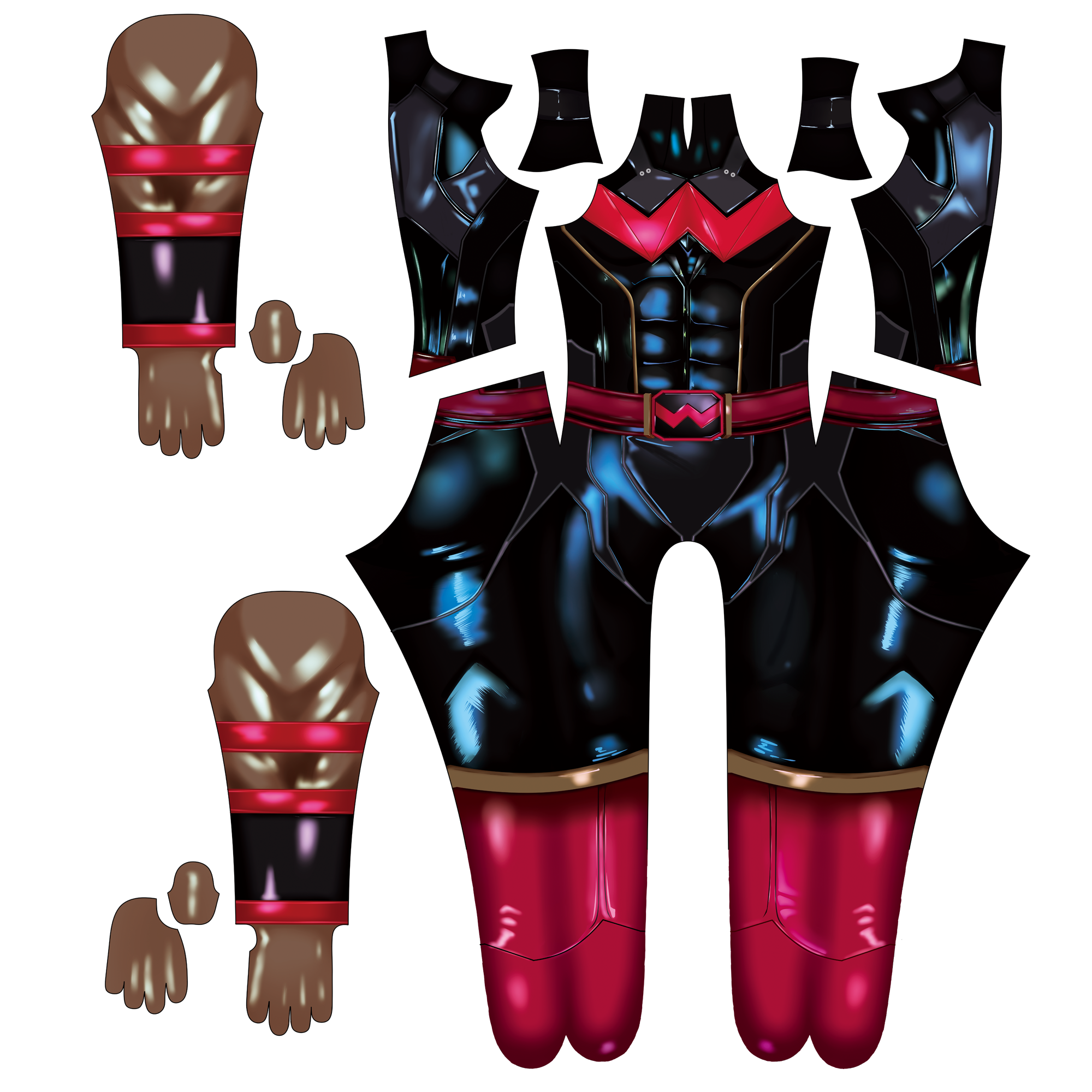 Cosplay Commission for Wonderman Men - Personalized Custom Bodysuit