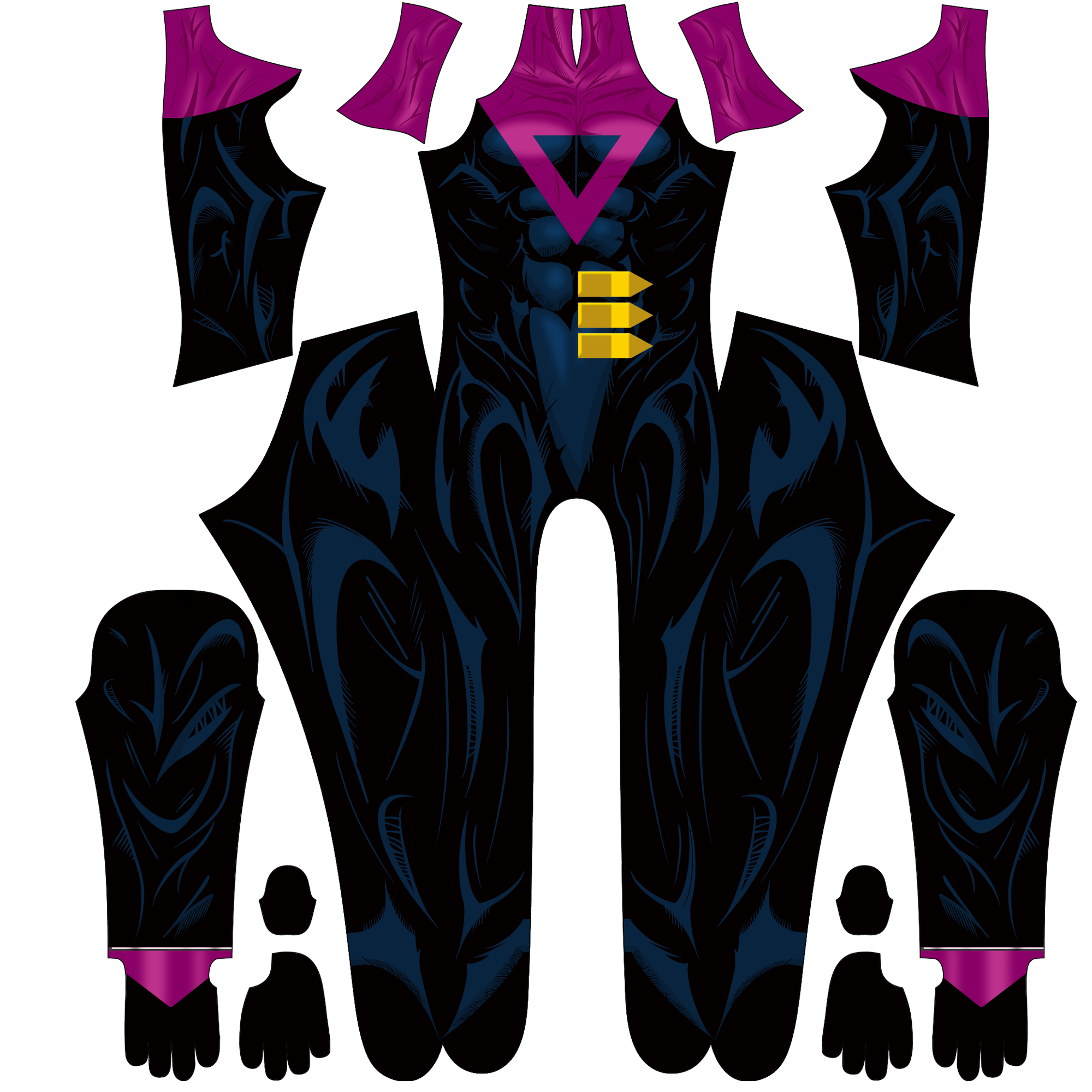 Custom Cosplay Bodysuit for Cyber Sentinel Men - Personalized Pink Suit