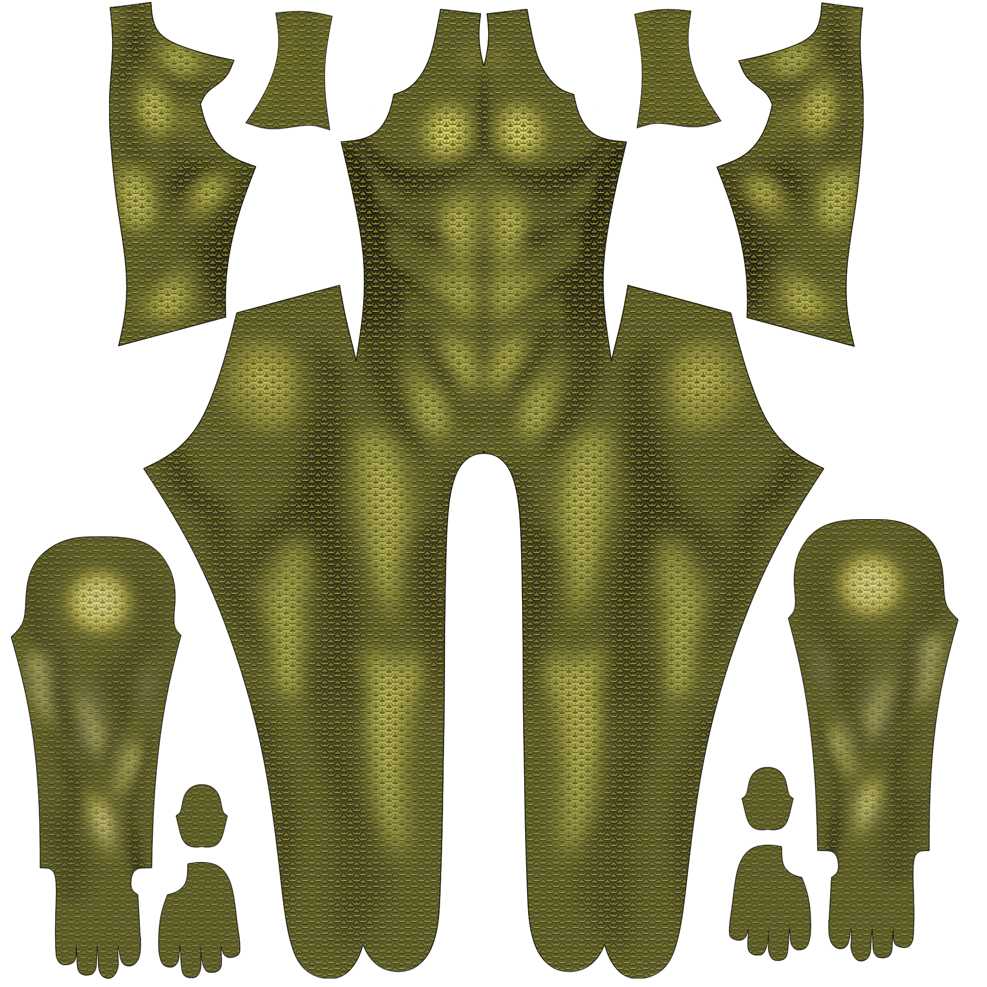 Customized Commission Suit for ALIEN RANGER YELLOW MALE UNDER SUIT - Outfit