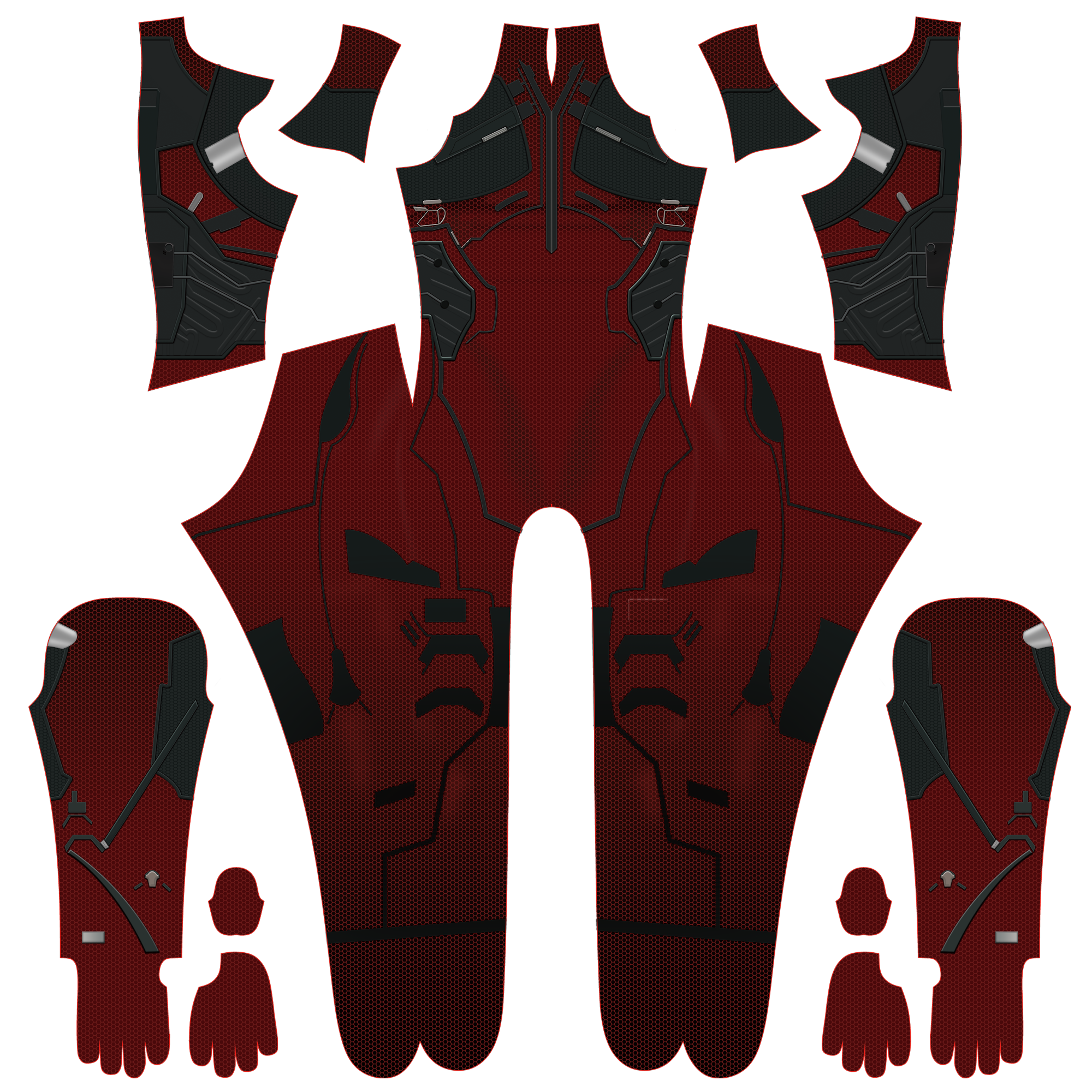 Personalized Commission Cyberpunk 2077 Netrunner Suit Men - Custom Gear