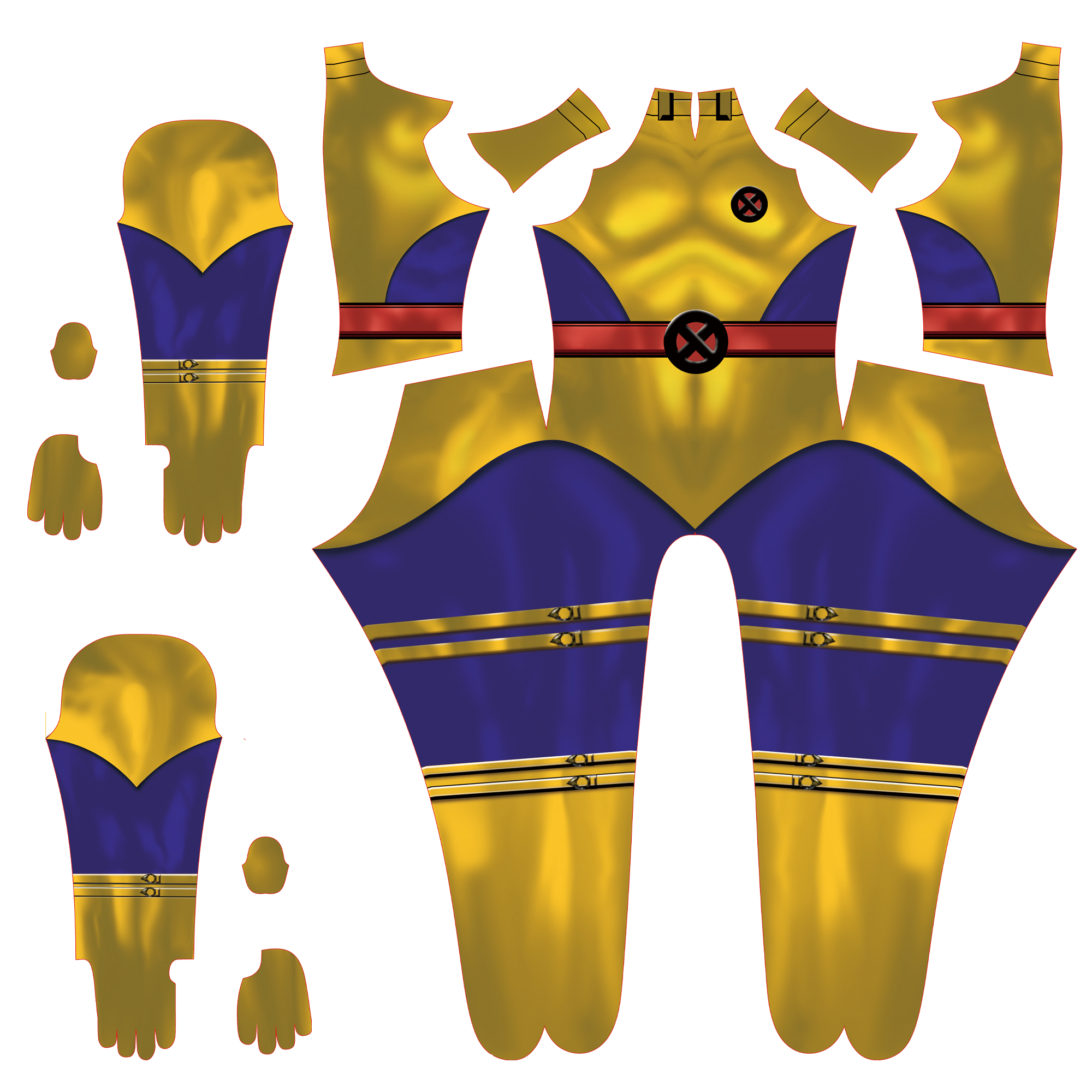Custom Cosplay Bodysuit for Morph Mutant 97 Men - Personalized Yellow Suit