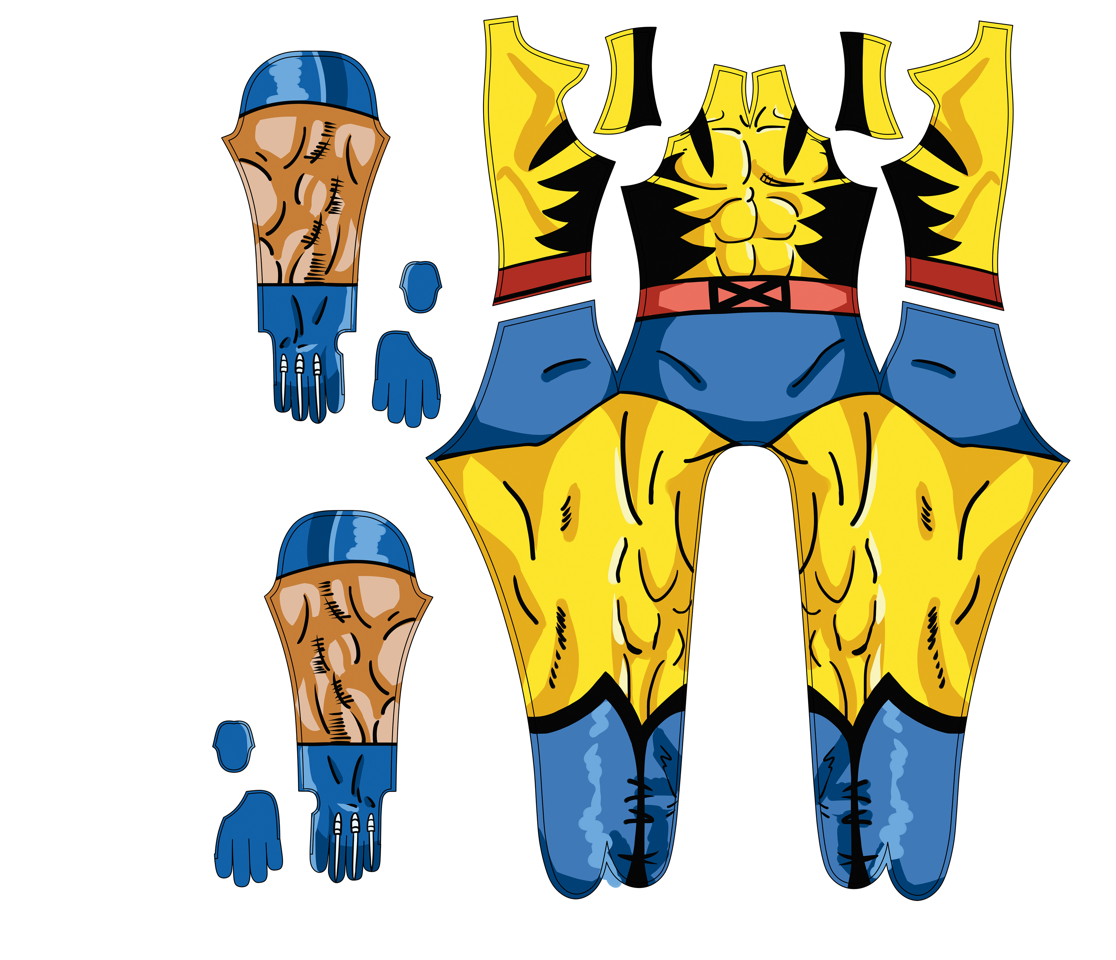 Commissioned Cosplay Jumpsuit for Wolverine 97 Men Professional Tailoring