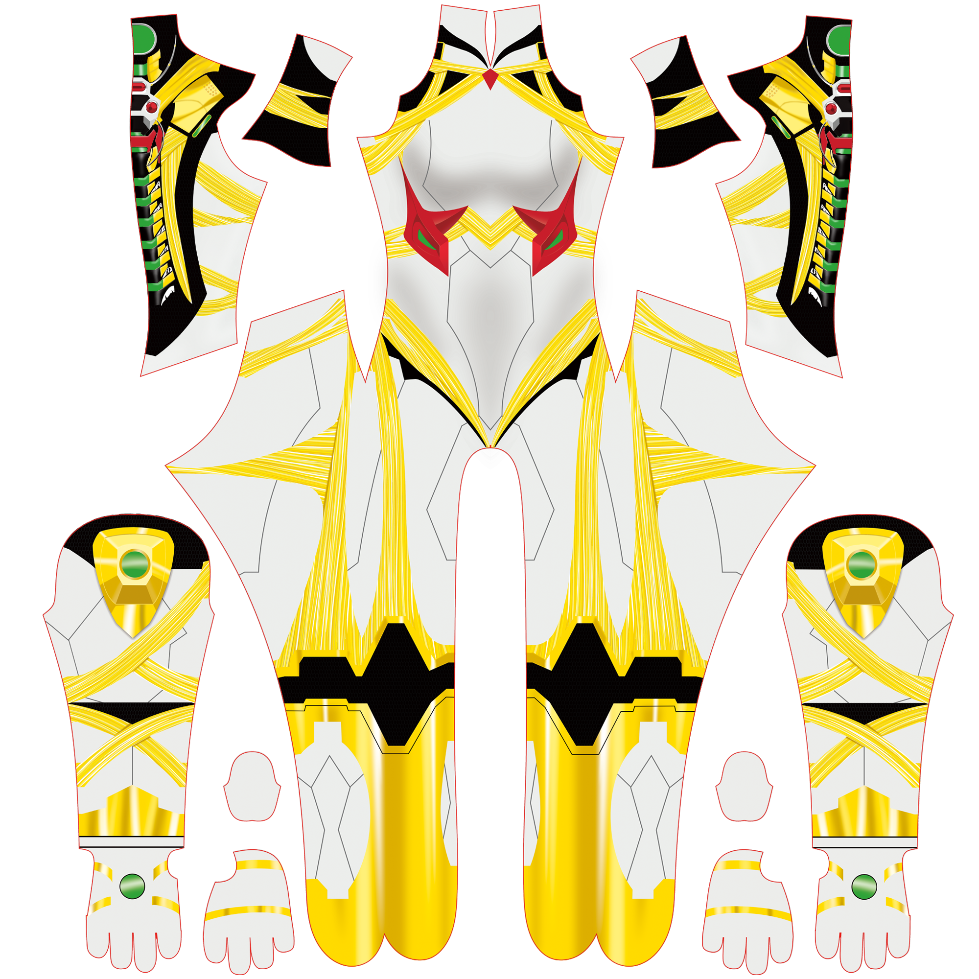 Personalized yellow varia suit female jumpsuit custom commission