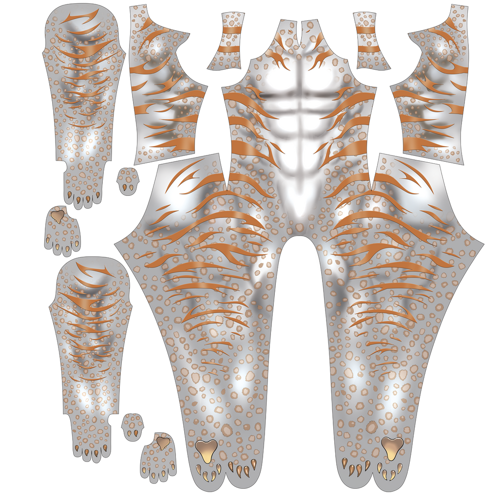 Opening bespoke workshop commissions for high quality male snow leopard jumpsuits