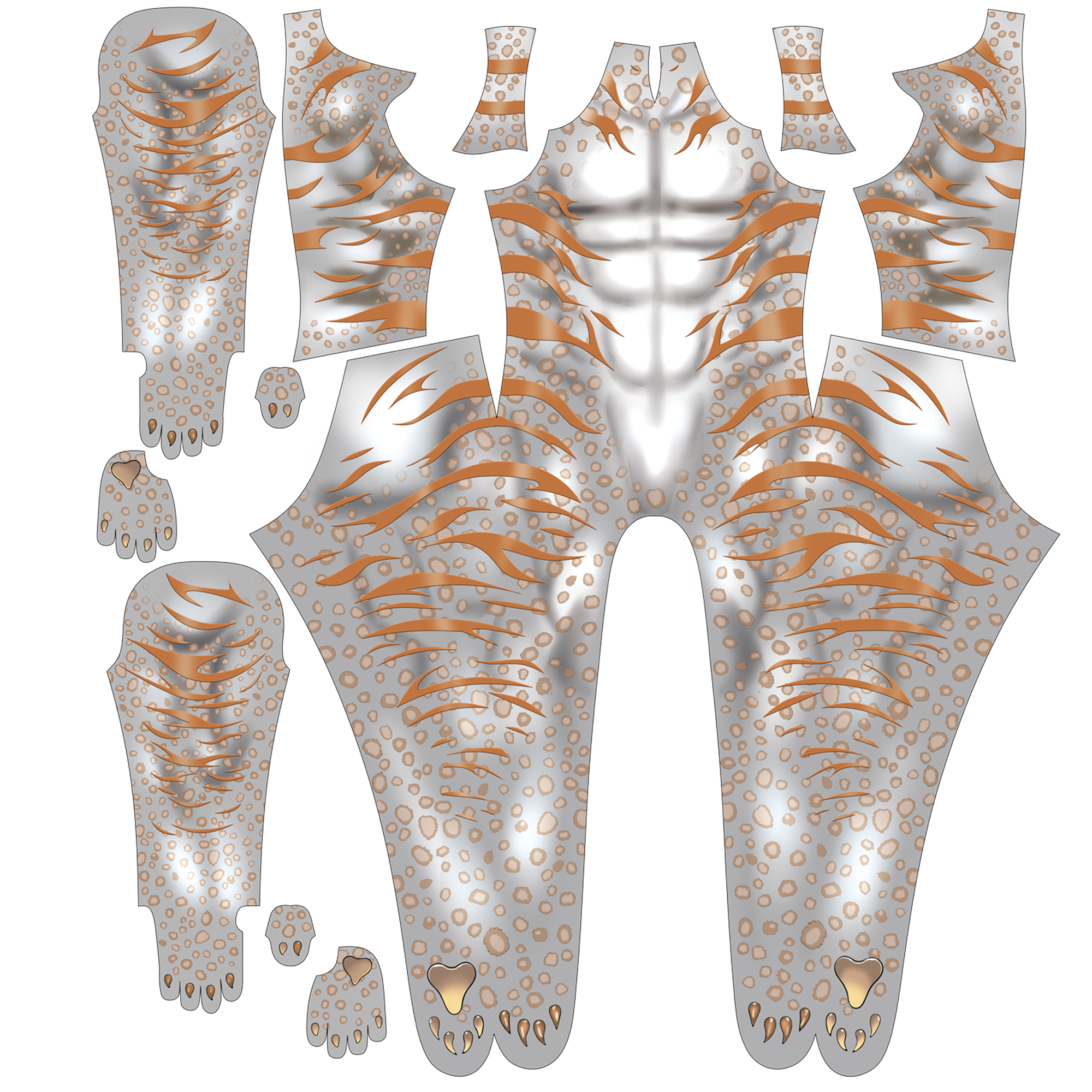 Opening bespoke workshop commissions for high quality male snow leopard jumpsuits