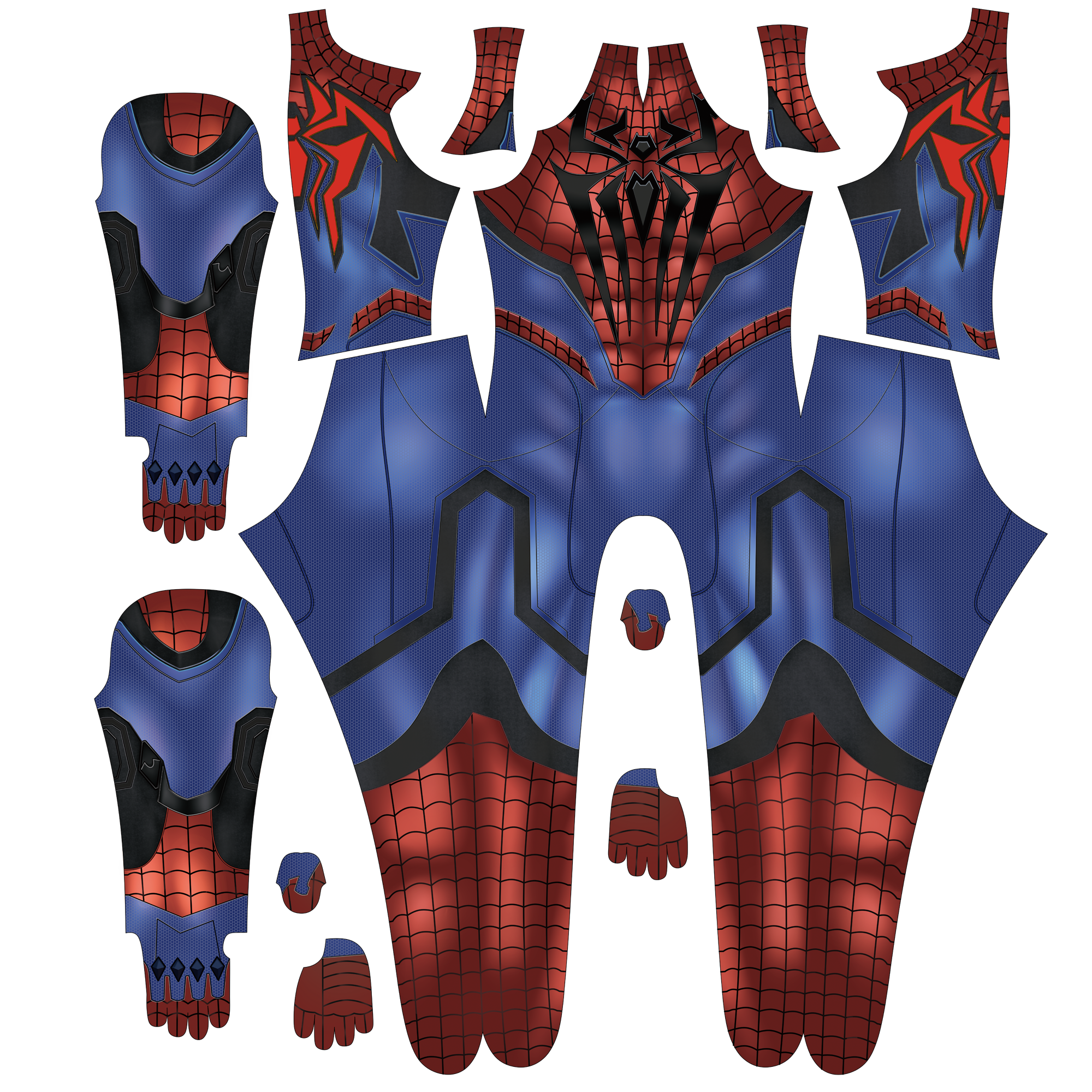 Cosplay Bodysuit For Custom Spiderman Marvel Rivals Men