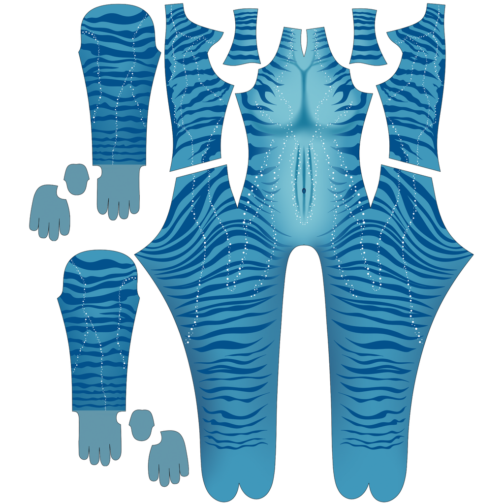 Personalized female avatar catsuit made from image