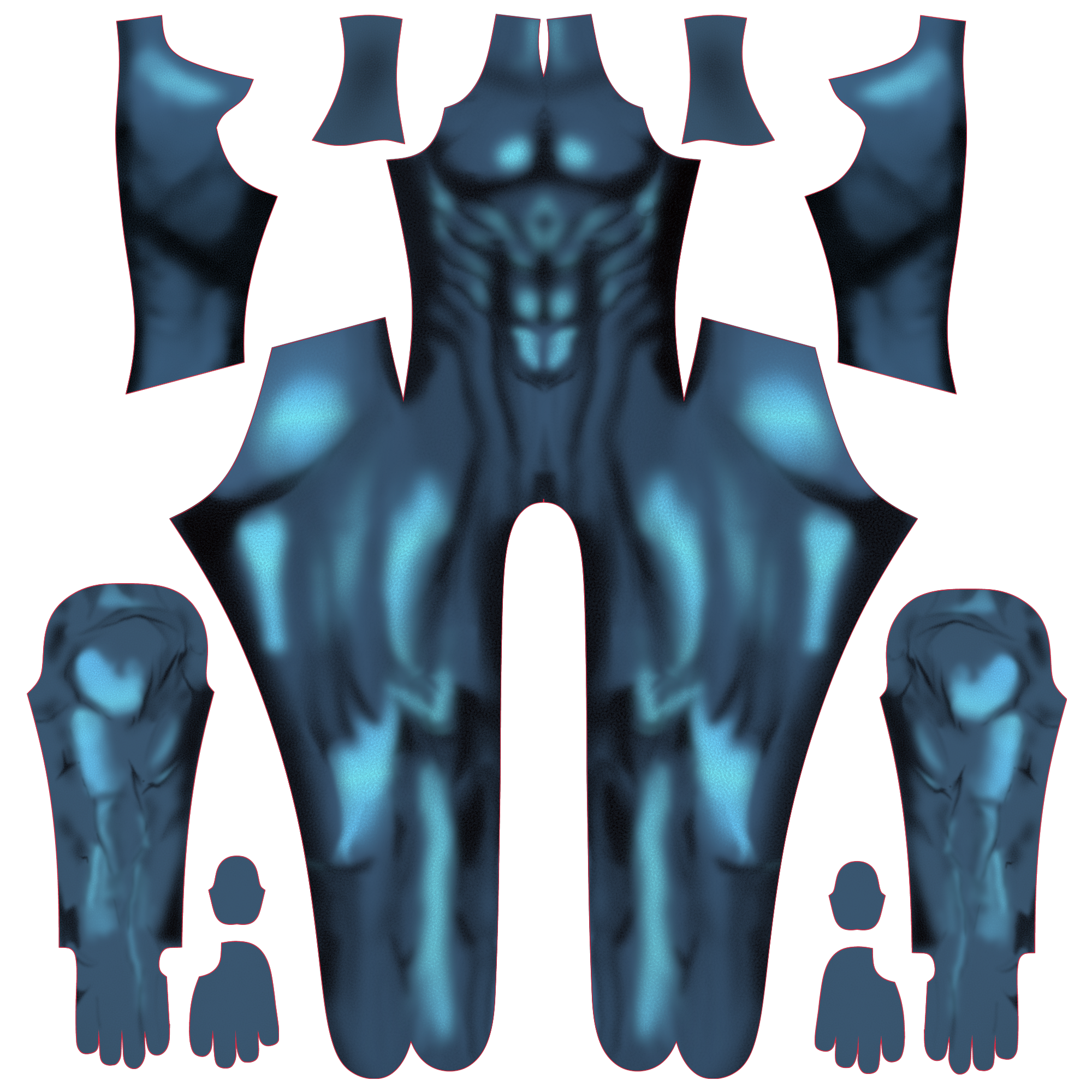 Masters of the Universe Skeletor Cosplay Costume - Custom Size Men Bodysuit