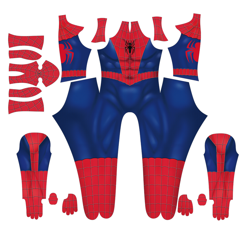 Spandex Universal Live Spider-Man Men Classic Red Blue Jumpsuit