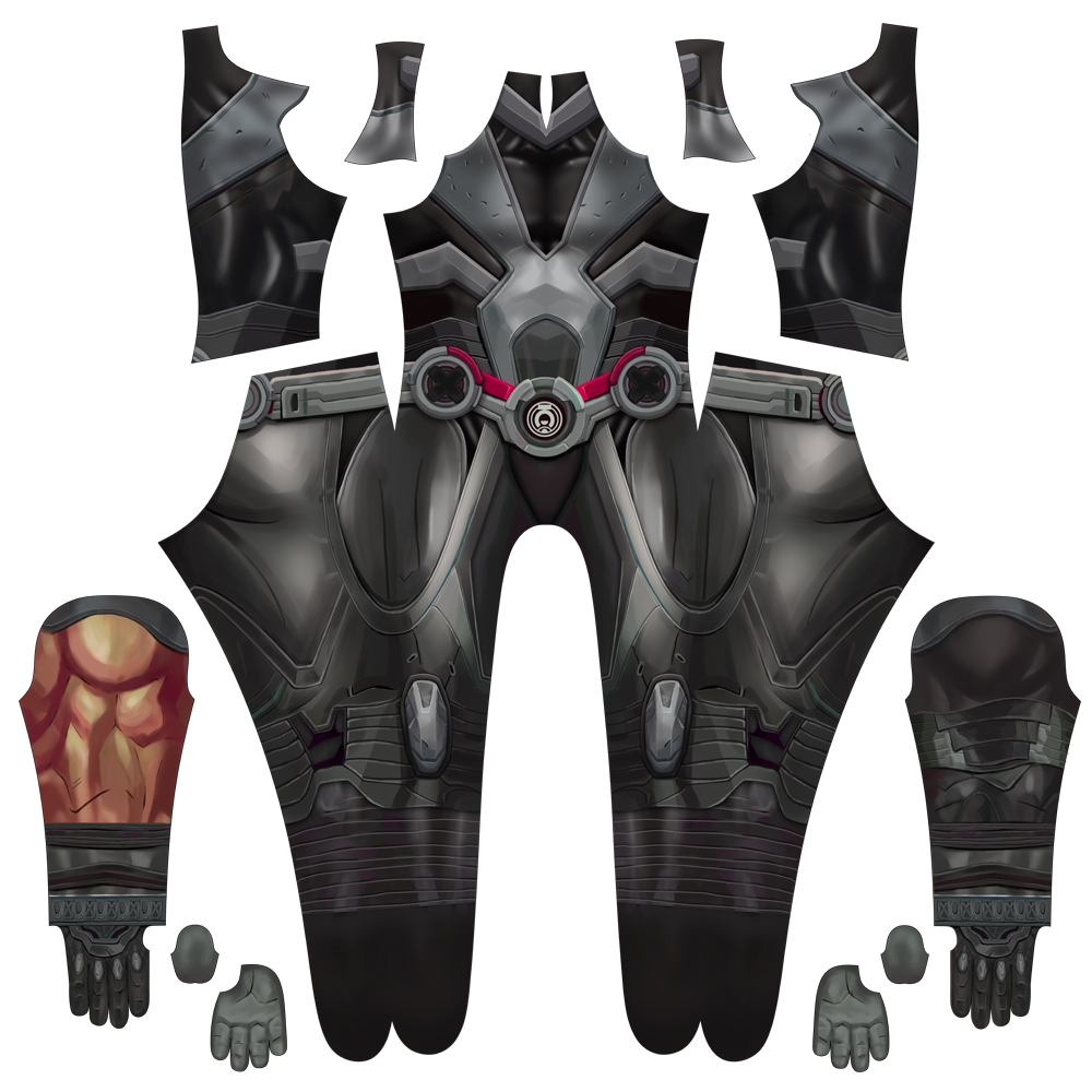 Darkseid Spandex Jumpsuit Back Zipper Armor for Men Villain Cosplay