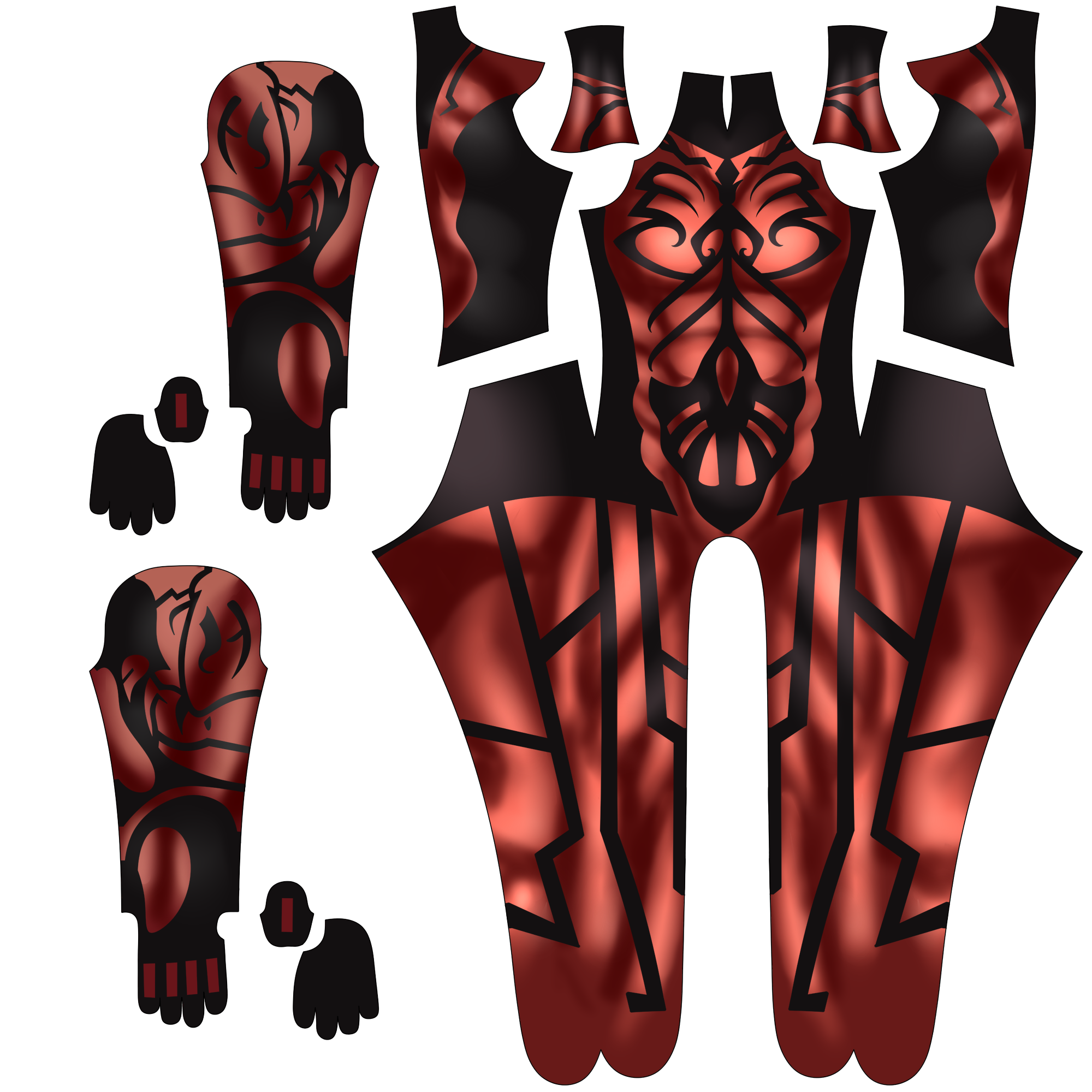 Commission Custom Cosplay Bodysuit for Darth maul Men - Personalized Outfit