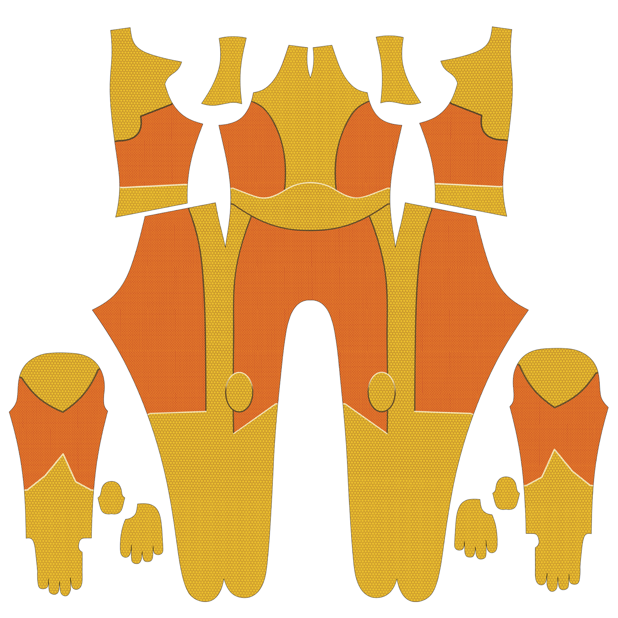 Cosplay Outfit Personalized For Custom Invincible Yellow Orange Men