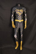 Black and Gold Shield Printed Custom-Sized One Piece Suit for Men