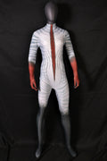 Tailoring bespoke female avatar fire bodysuits for custom character commissions