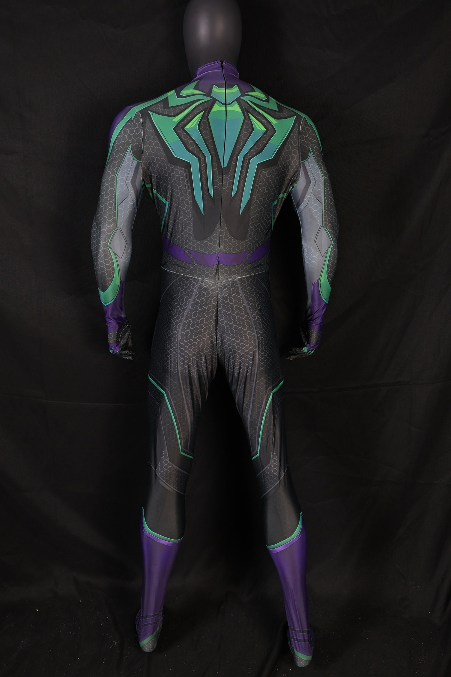 Rivals-S-M-Chasm Spandex Jumpsuit Back Zipper Uniform for Men Hero Cosplay