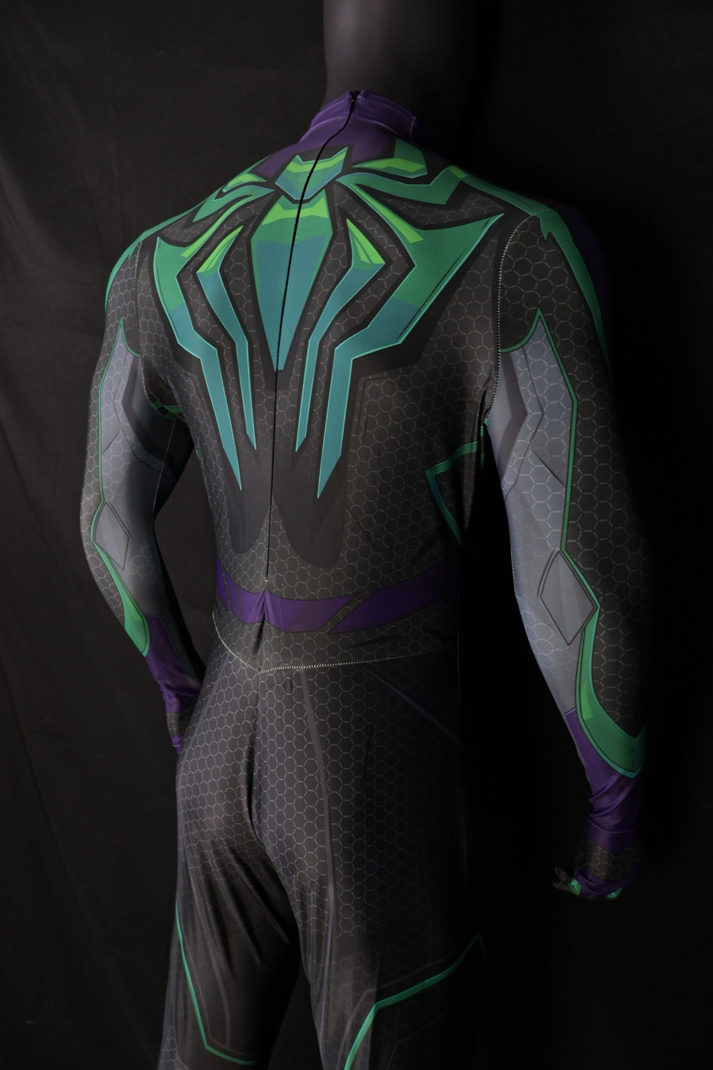 Rivals-S-M-Chasm Spandex Jumpsuit Back Zipper Uniform for Men Hero Cosplay