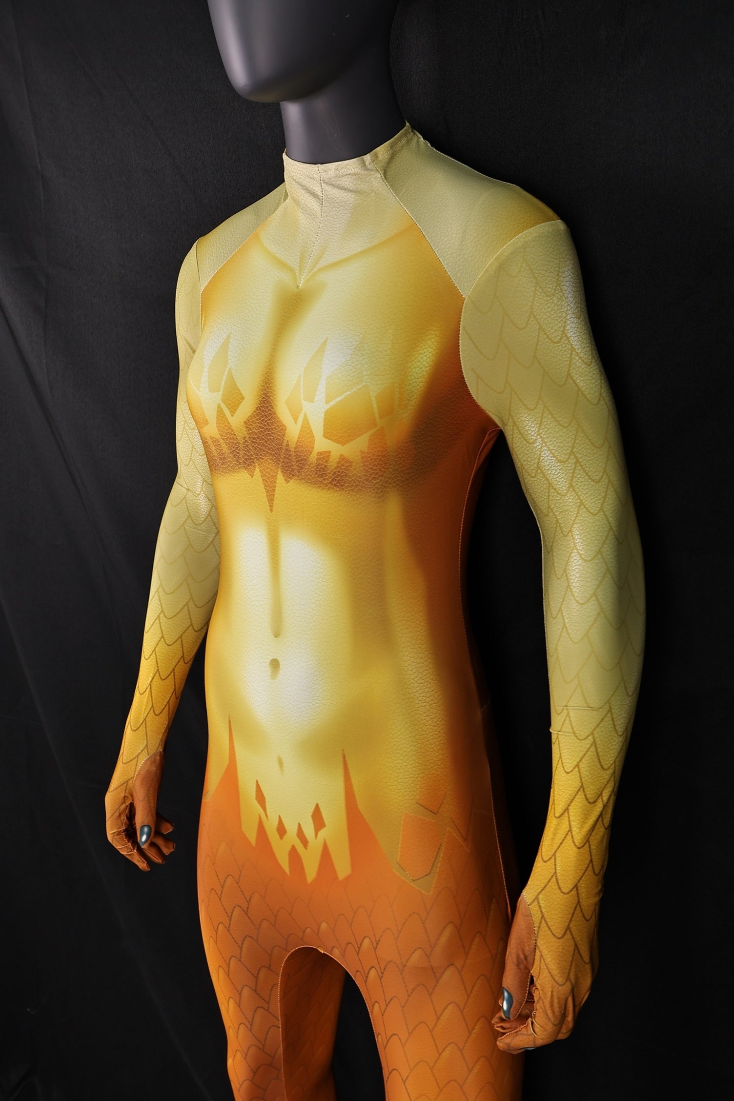 Tailored Gilded Flame Outfit, Full Female Cosplay Commission Suit