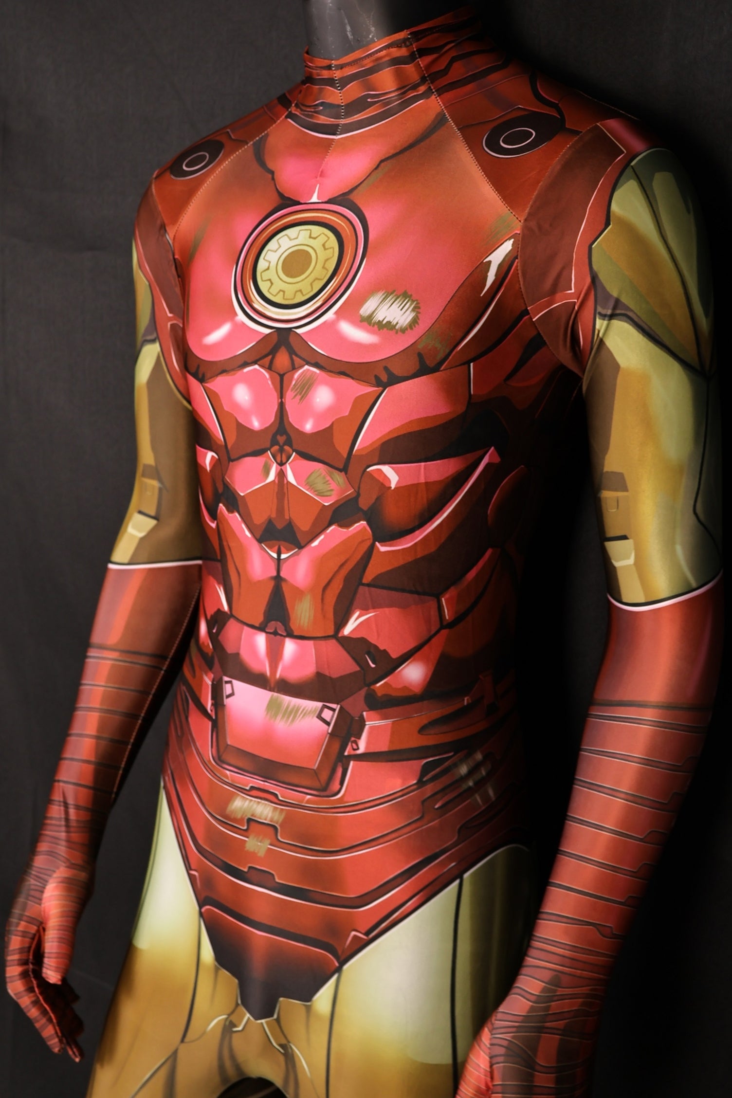 Ironman Classic Suit Red Gold Mechanical Armor Men Jumpsuit