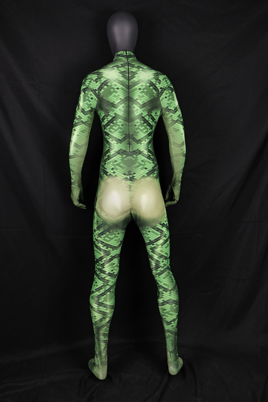 Vibrant Green Snake Cosplay Bodysuit - Female Zentai Suit Commission