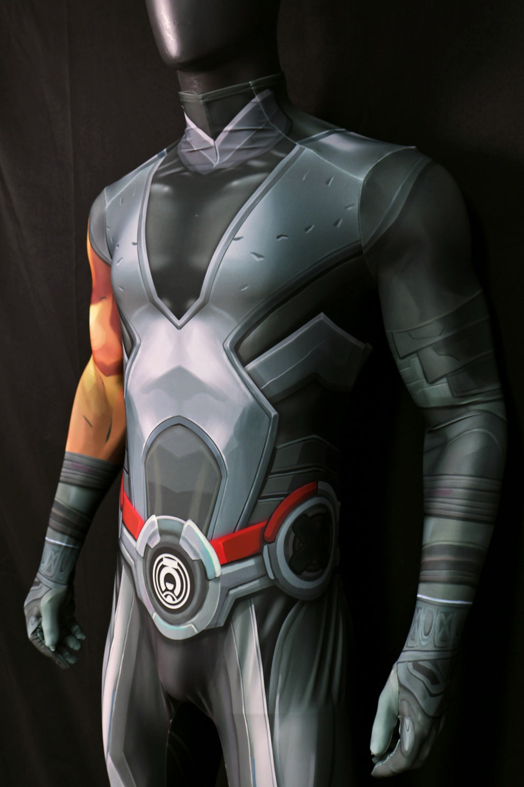 Darkseid Spandex Jumpsuit Back Zipper Armor for Men Villain Cosplay