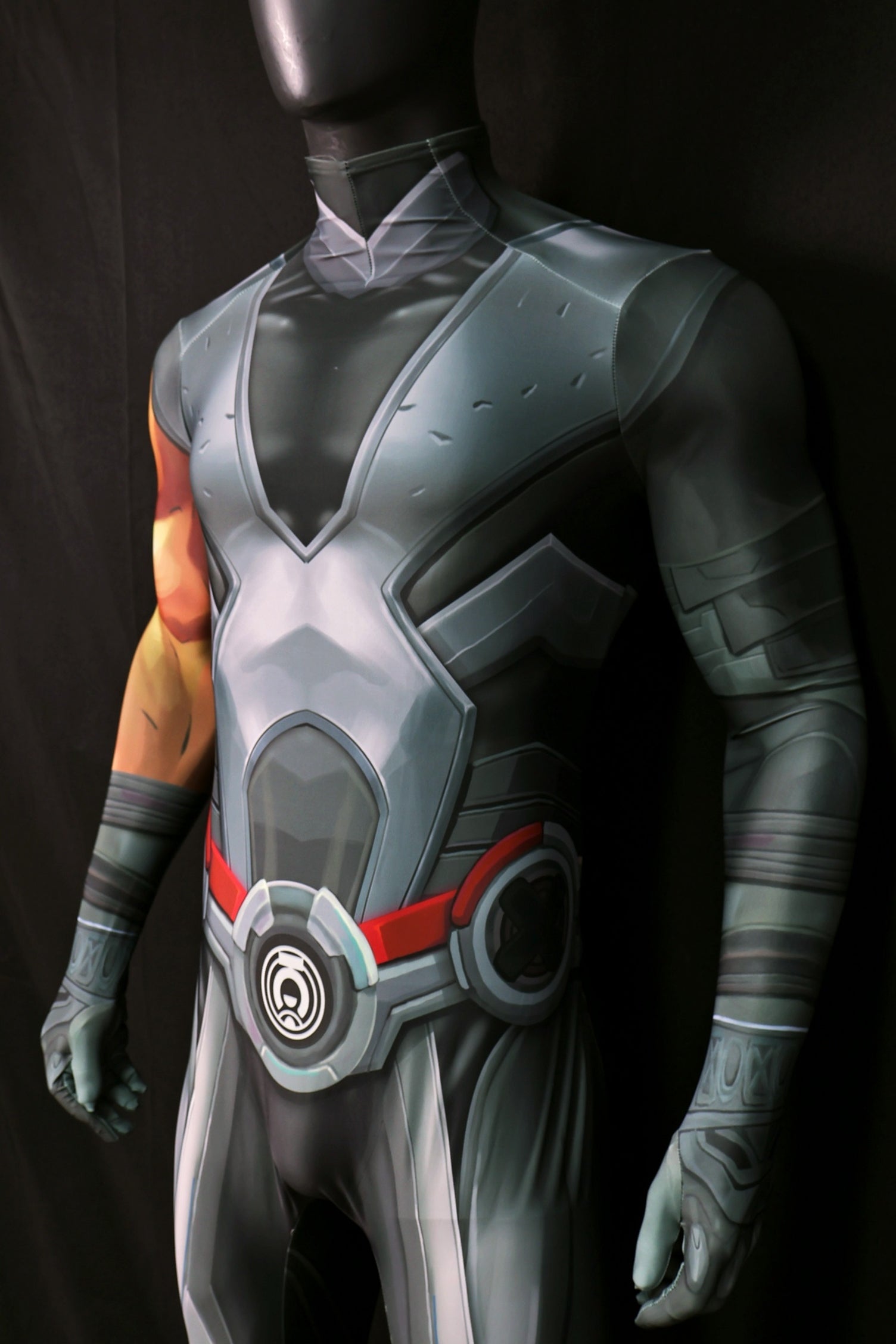 Darkseid Spandex Jumpsuit Back Zipper Armor for Men Villain Cosplay