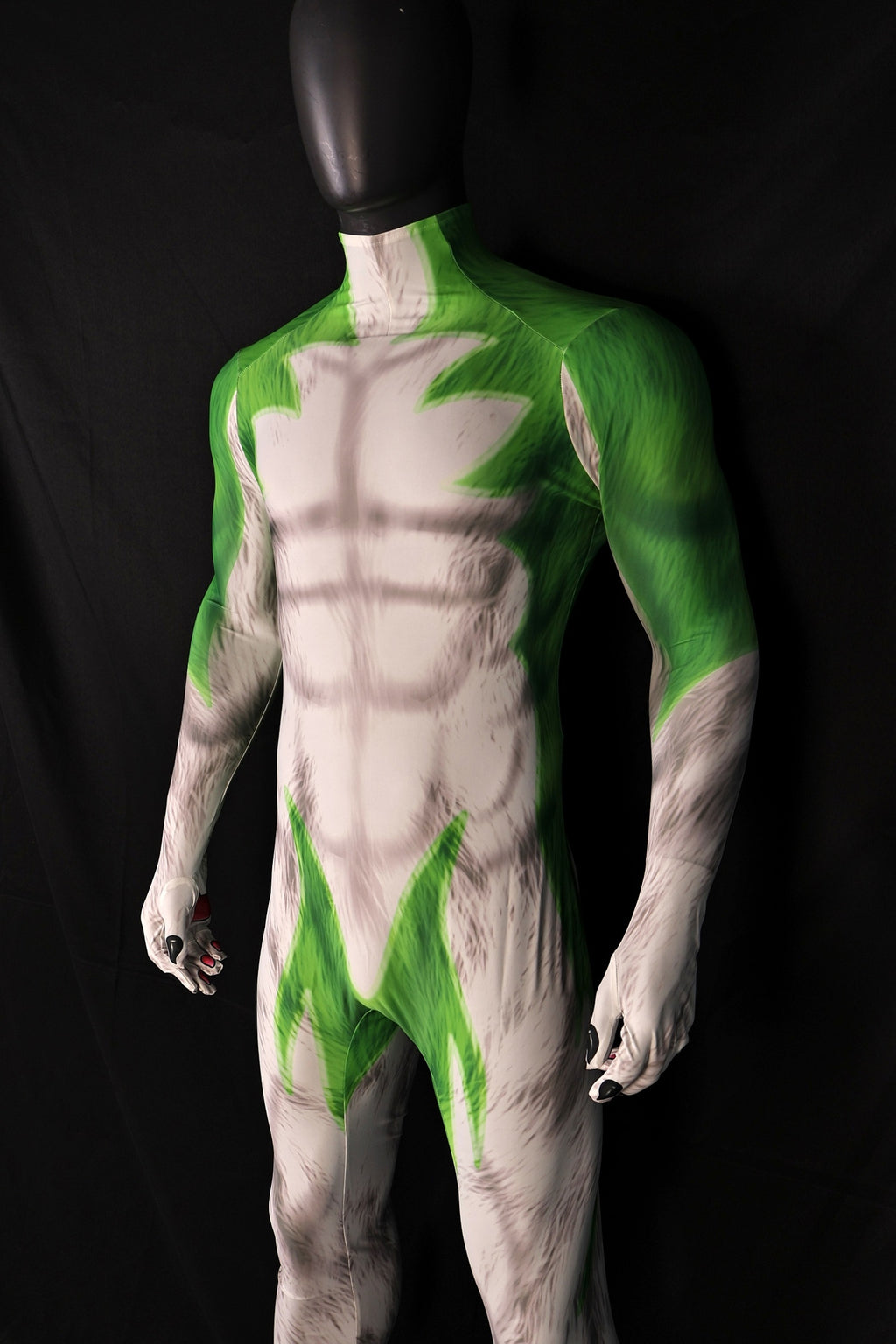 Opening bespoke workshop commissions for high quality male lupin green bodysuits