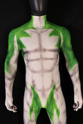 Opening bespoke workshop commissions for high quality male lupin green bodysuits