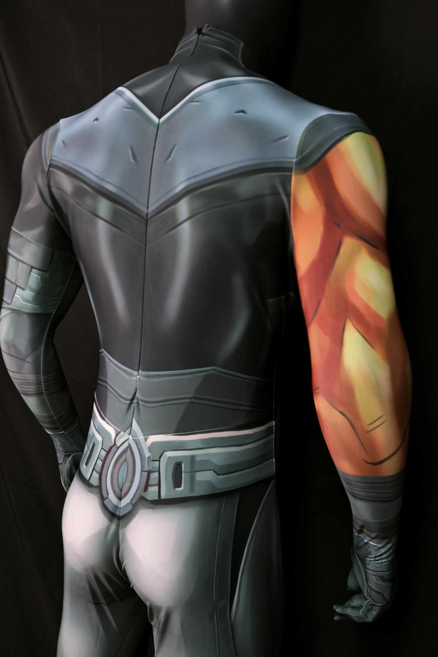 Darkseid Spandex Jumpsuit Back Zipper Armor for Men Villain Cosplay
