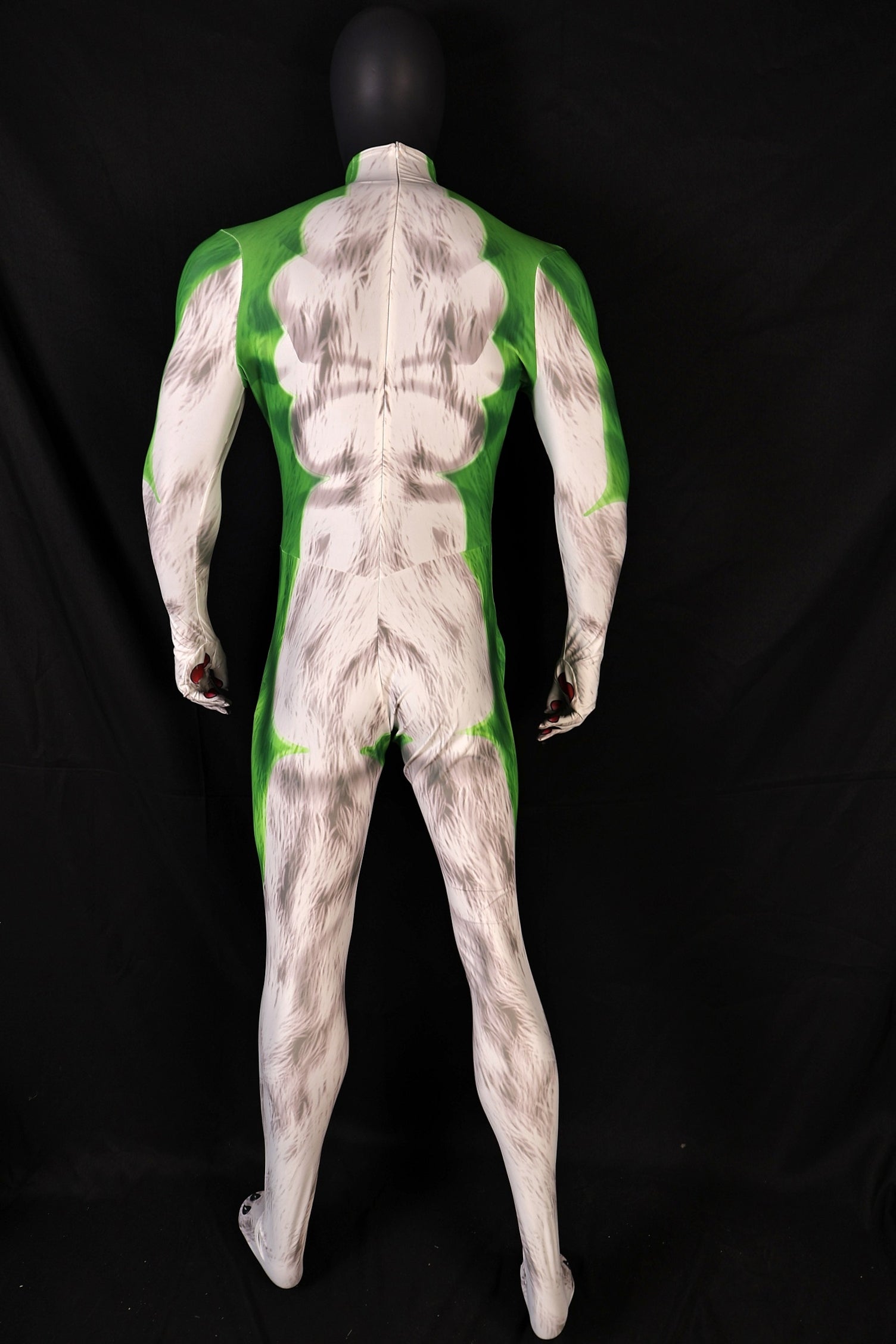 Opening bespoke workshop commissions for high quality male lupin green bodysuits