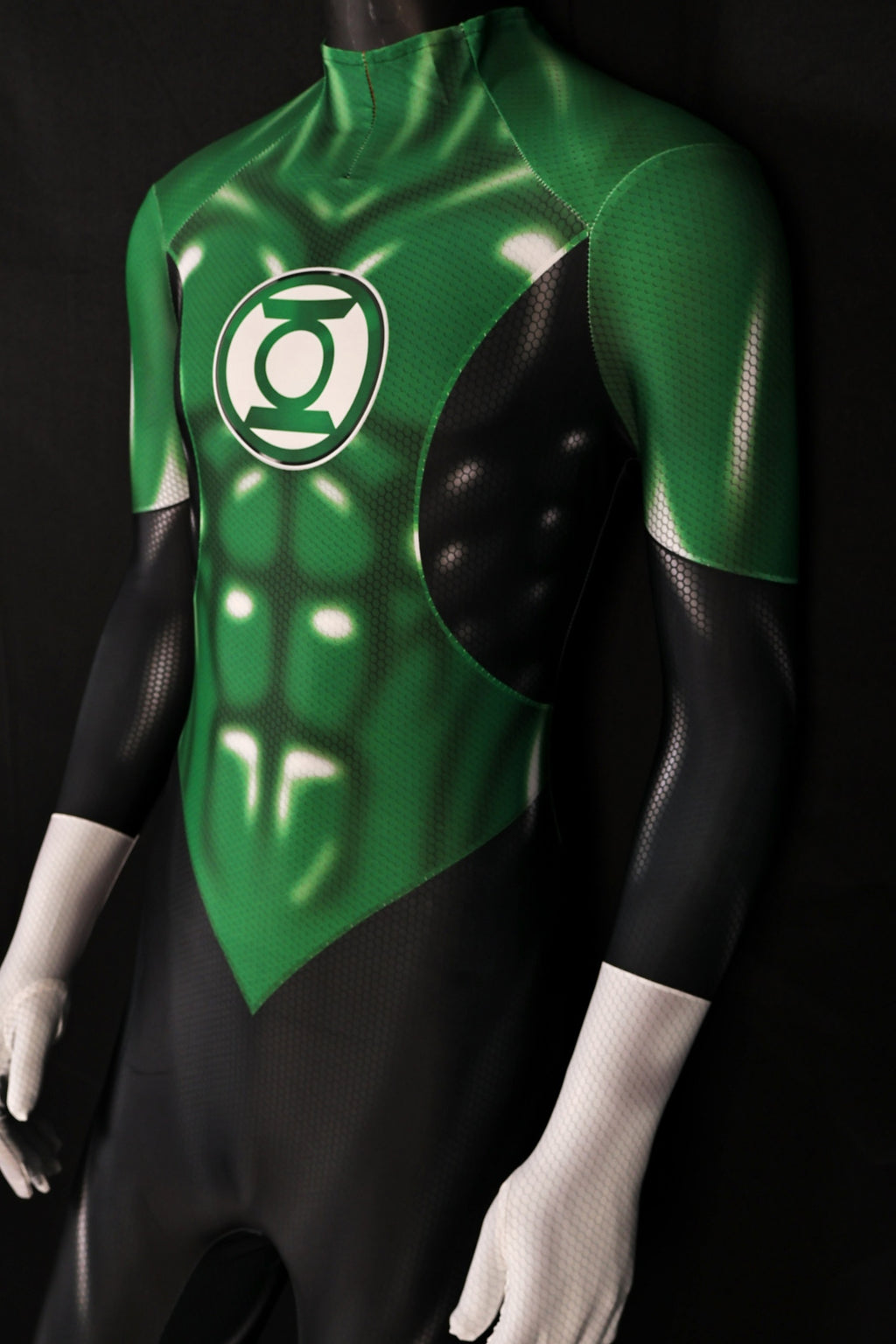 Green Lantern Galactic Emerald Skin Tight Bodysuit Male Variant