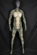 Handcrafted Snake Texture Zentai, Custom Female Cosplay Commission Suit