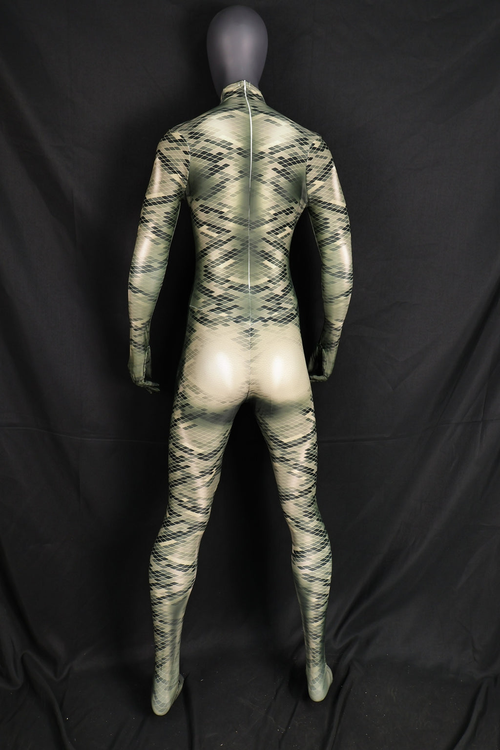 Handcrafted Snake Texture Zentai, Custom Female Cosplay Commission Suit