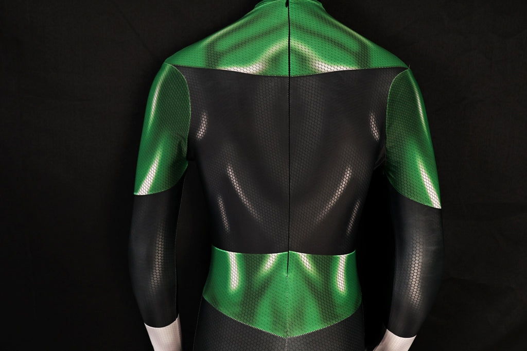 Green Lantern Galactic Emerald Skin Tight Bodysuit Male Variant