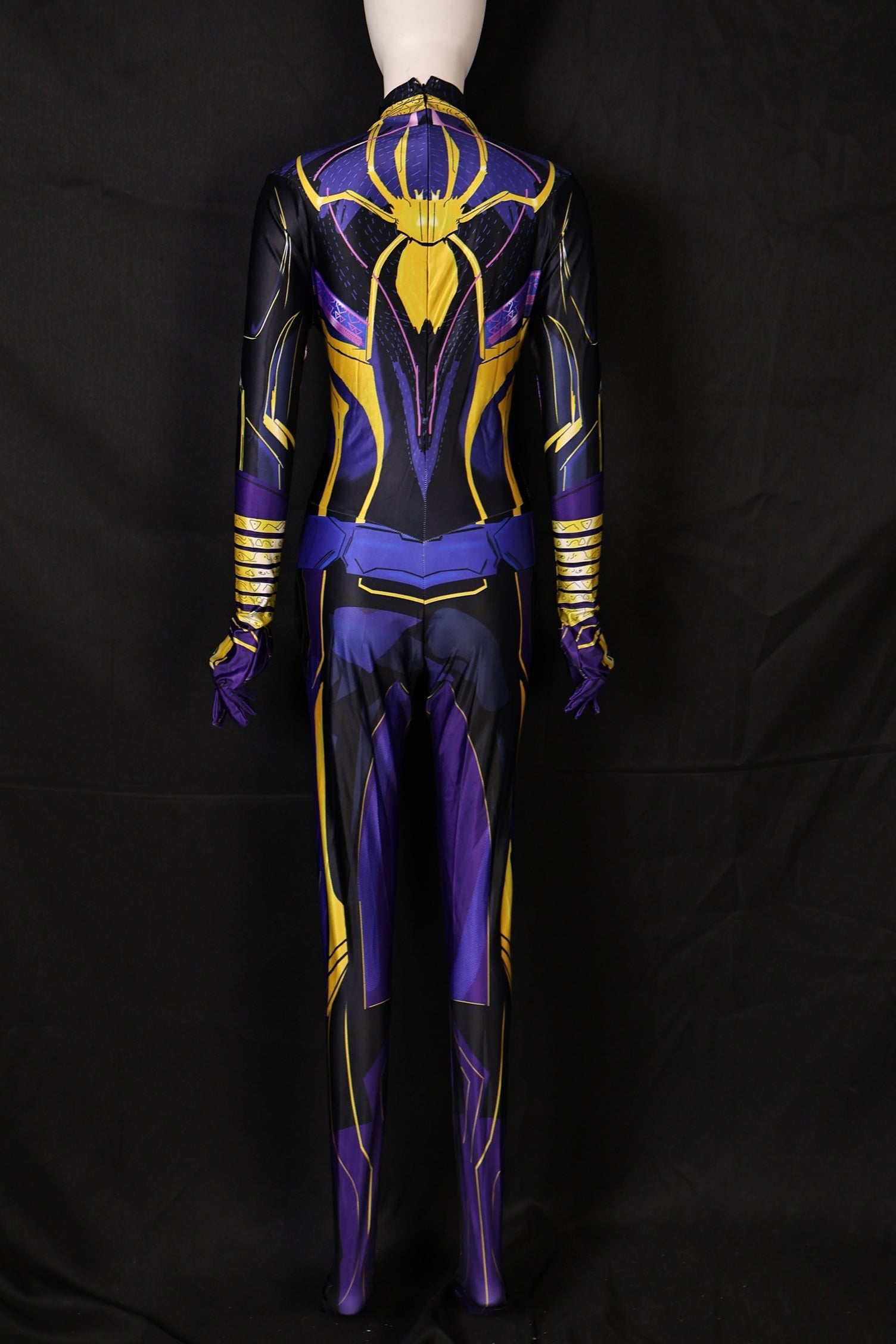 Female spider-man 2 agimat suit purple gold bodysuit personalized commission