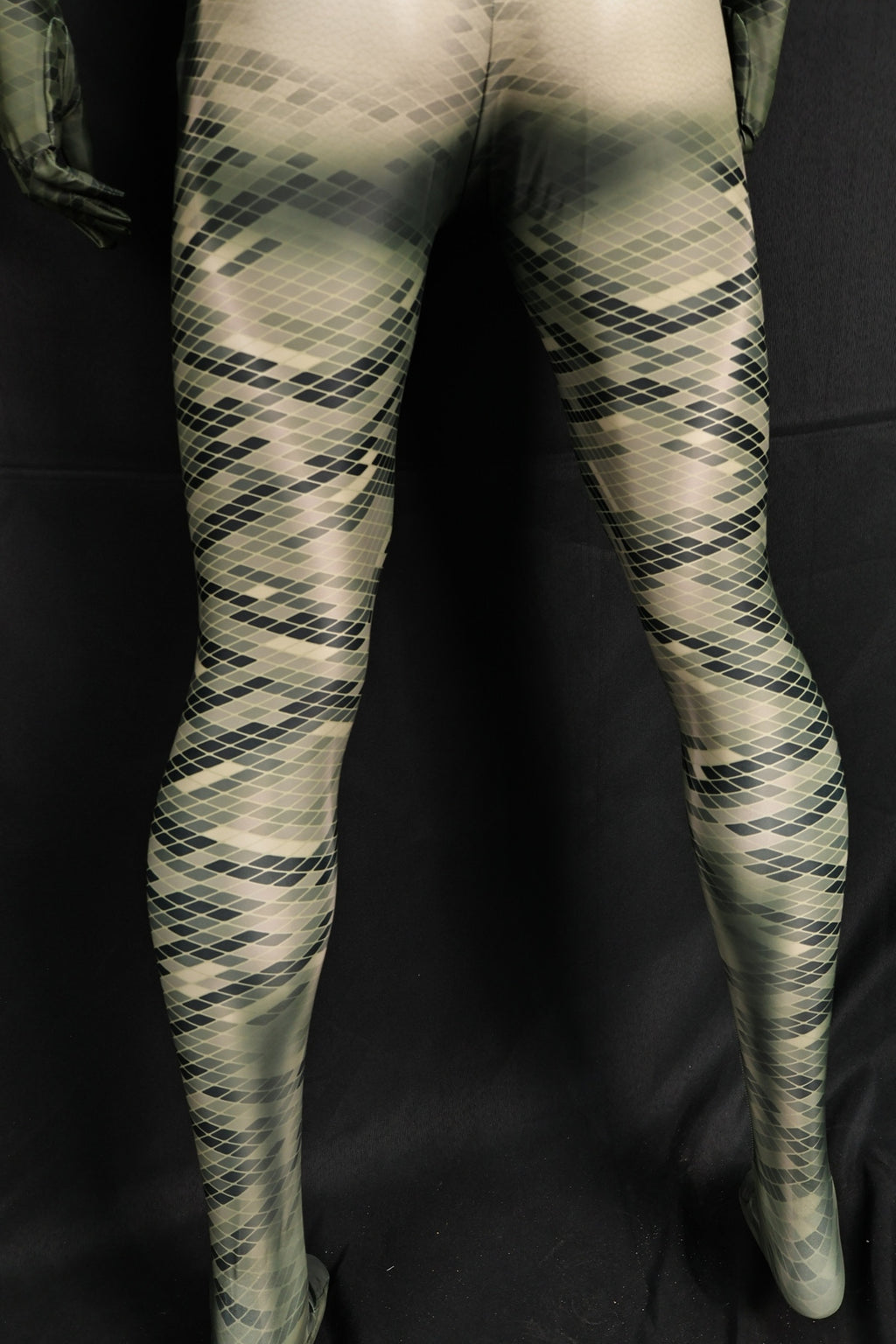Handcrafted Snake Texture Zentai, Custom Female Cosplay Commission Suit