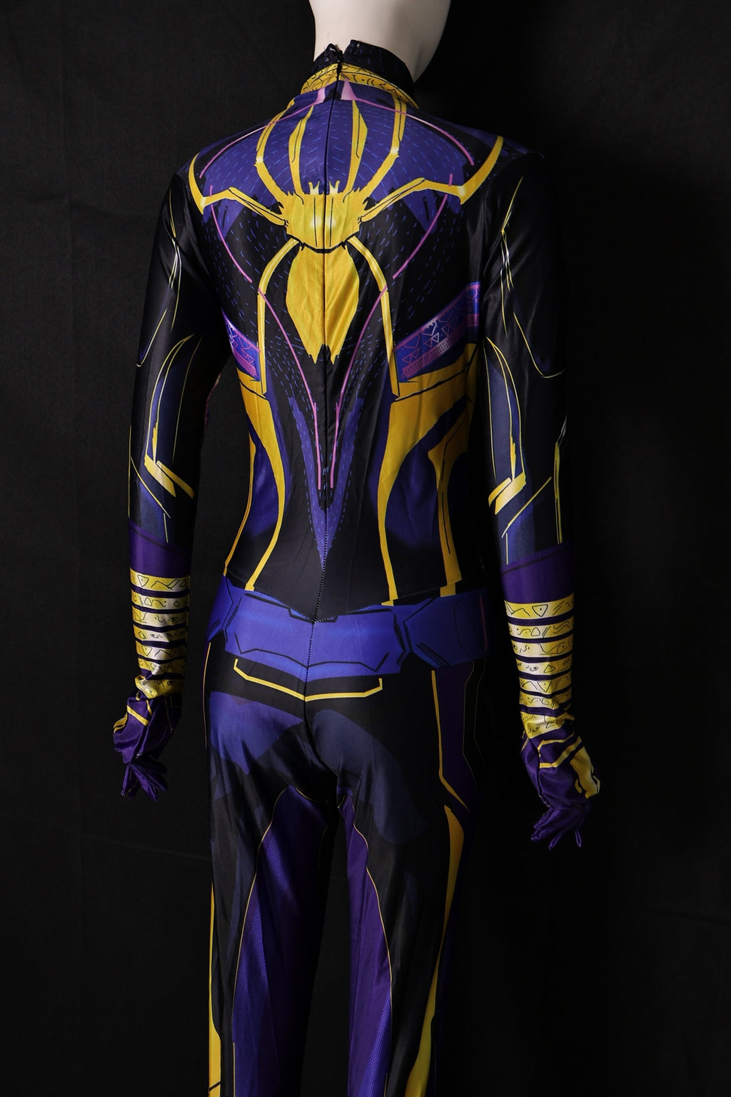Female spider-man 2 agimat suit purple gold bodysuit personalized commission