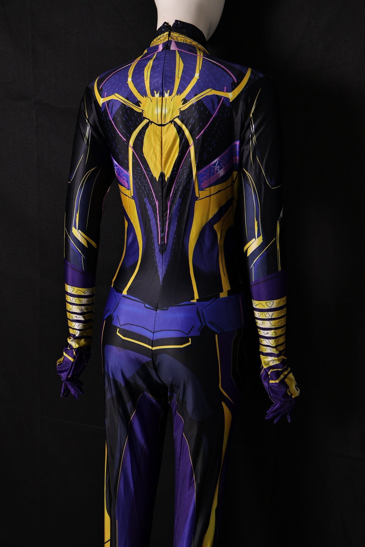 Female spider-man 2 agimat suit purple gold bodysuit personalized commission