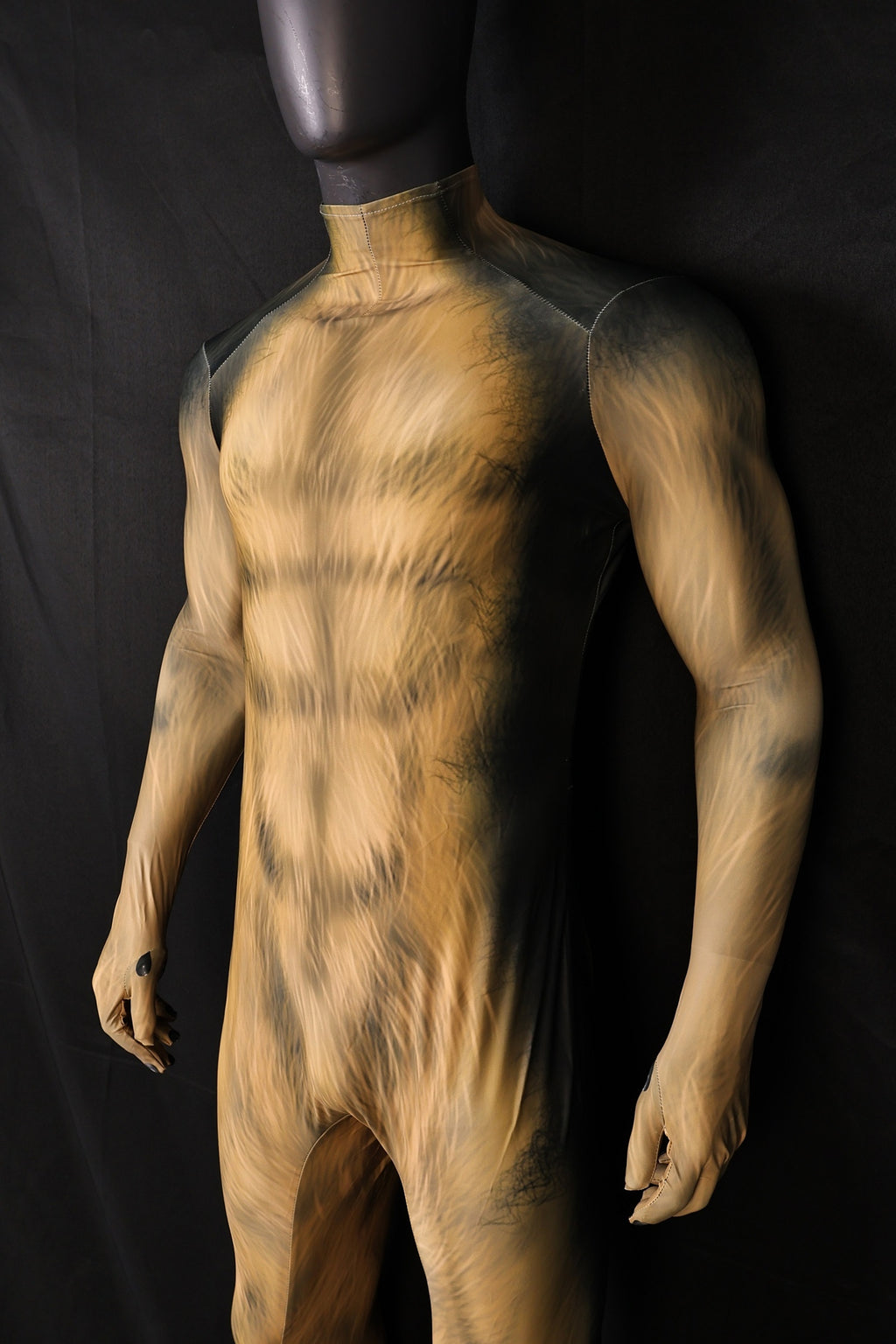 German Shepherd Spandex Jumpsuit Muscle Shading for Men Kids Dog Cosplay