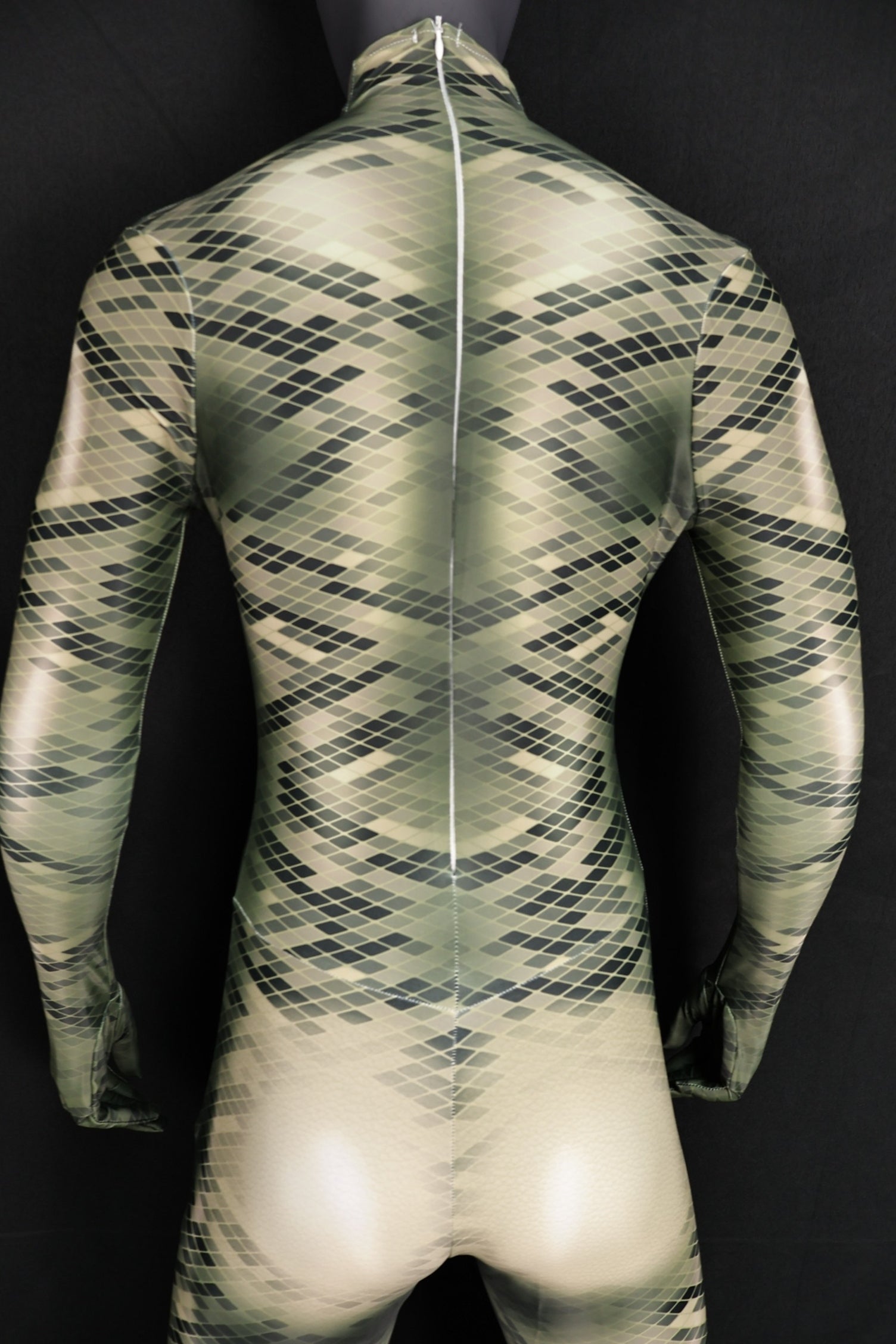 Handcrafted Snake Texture Zentai, Custom Female Cosplay Commission Suit