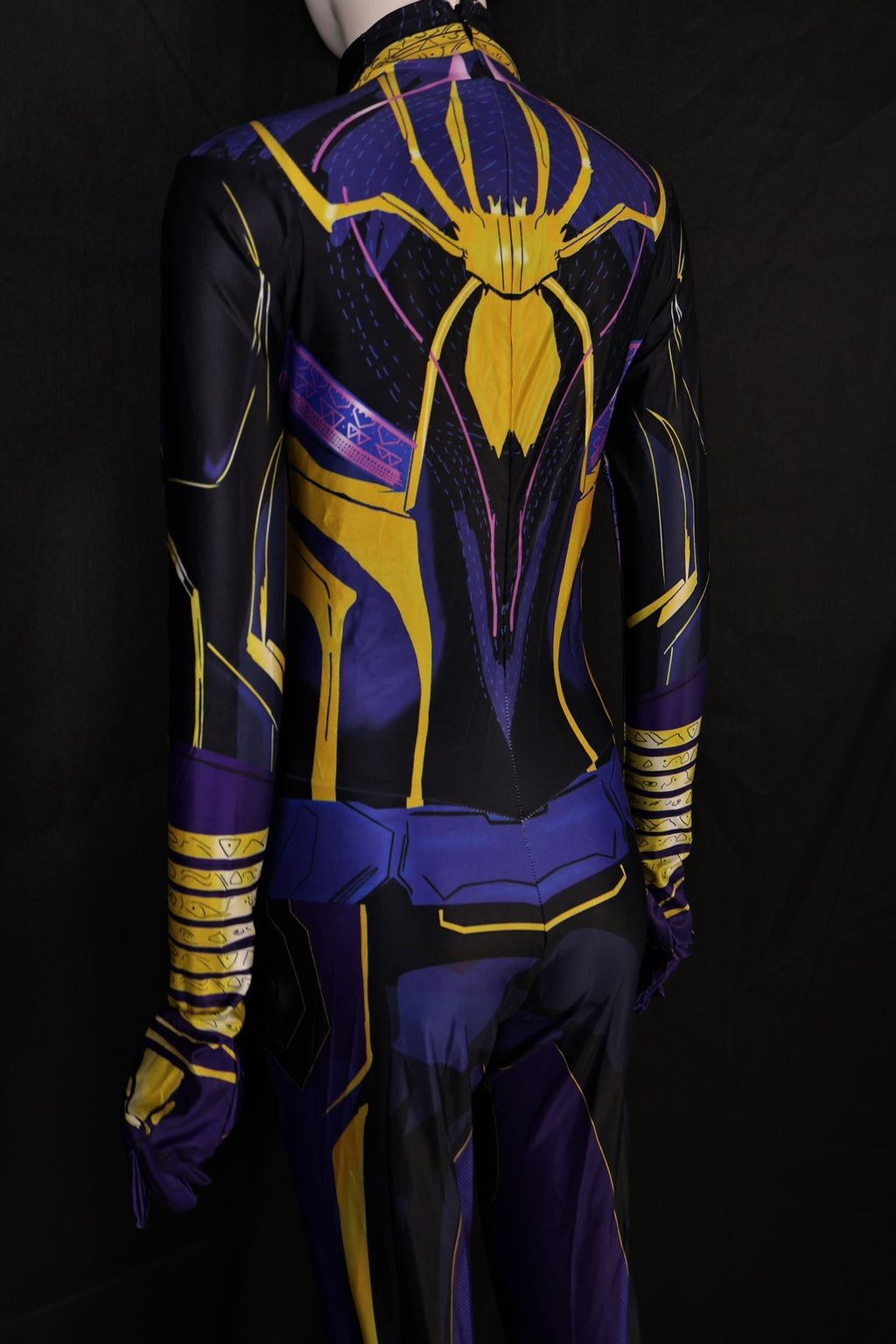 Female spider-man 2 agimat suit purple gold bodysuit personalized commission